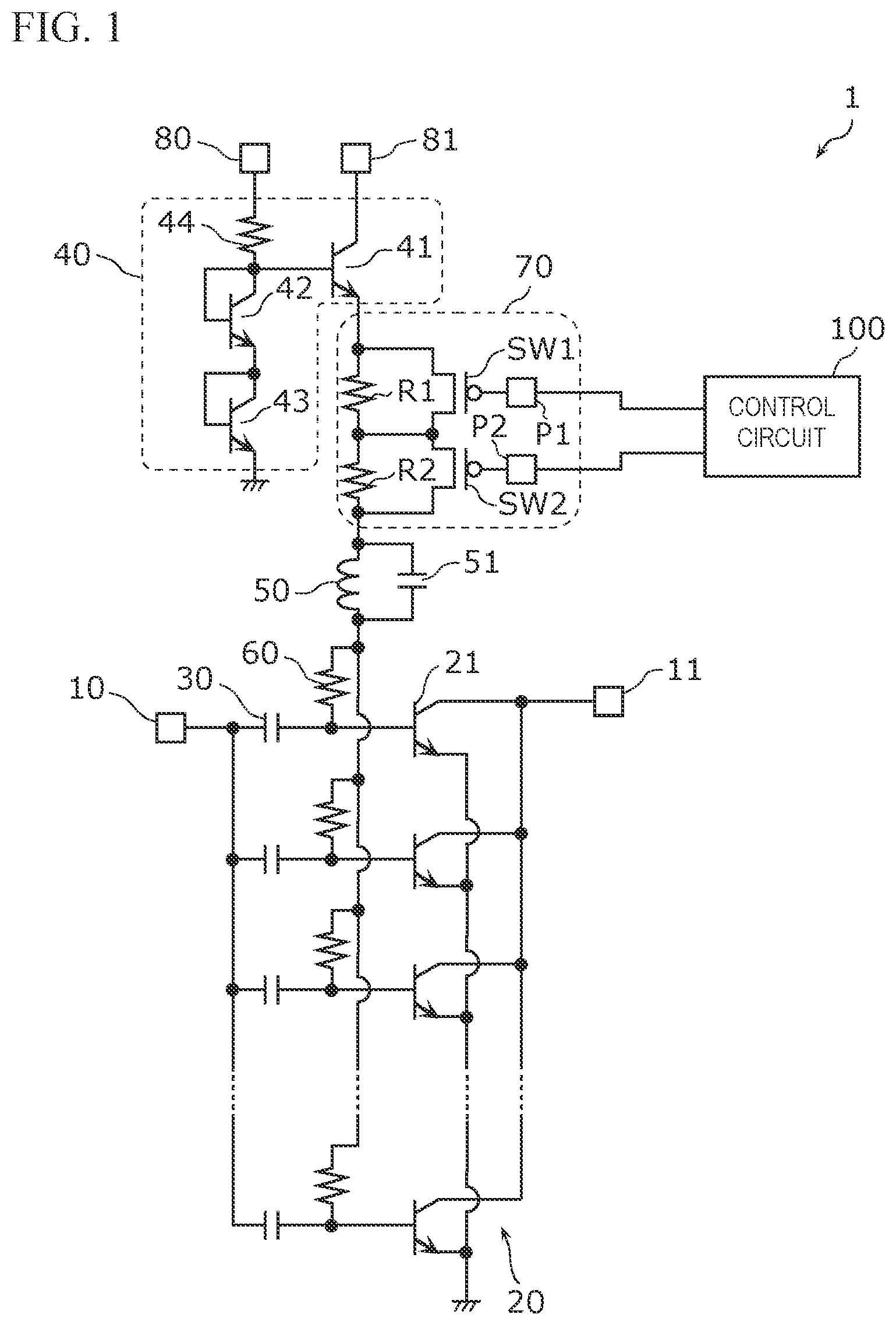 Patent US12562689 — Amplifier unit — Figure 1