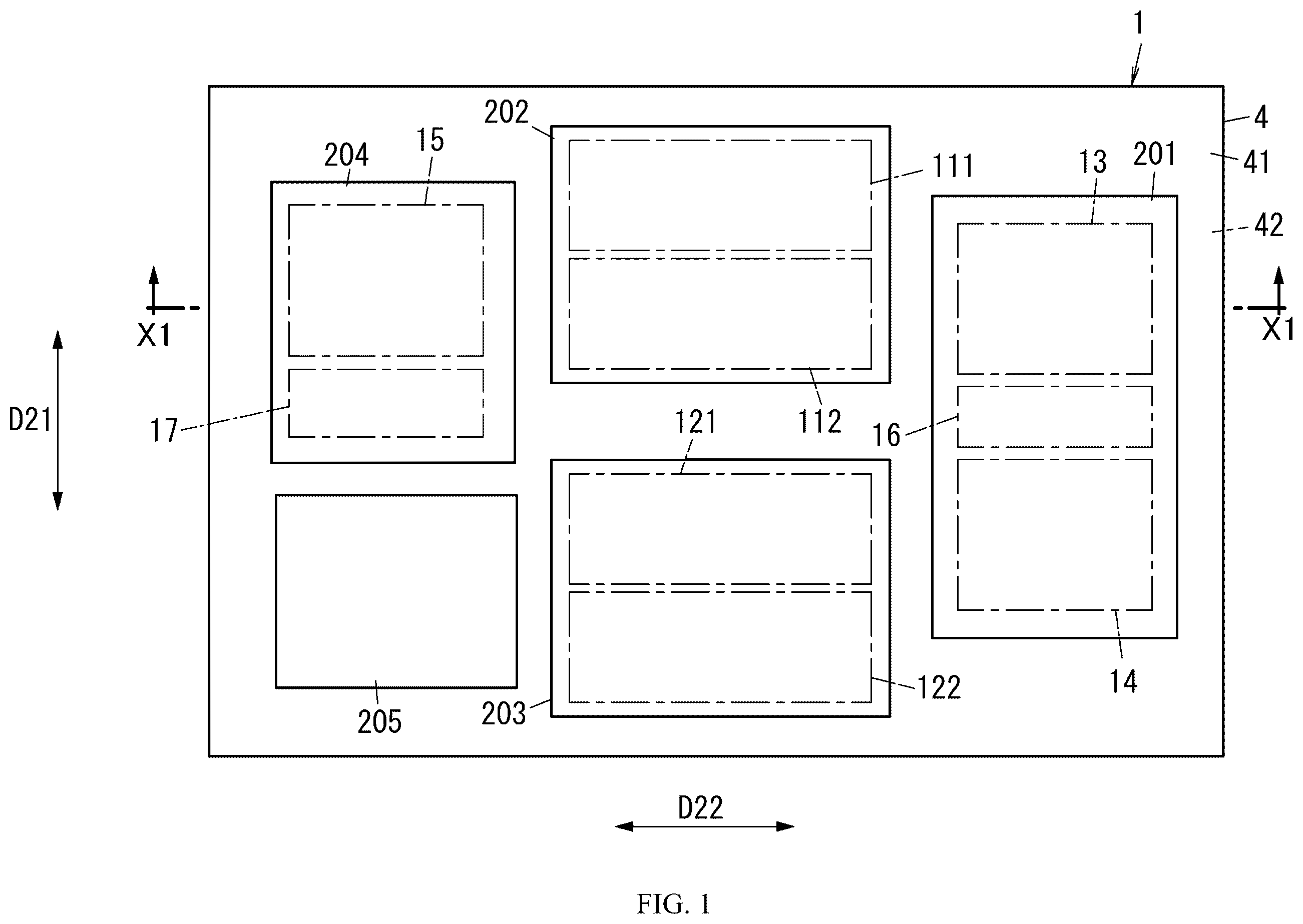 Patent US12562705 — Radio frequency module including control circuit positioned between switches and communication device — Figure 1
