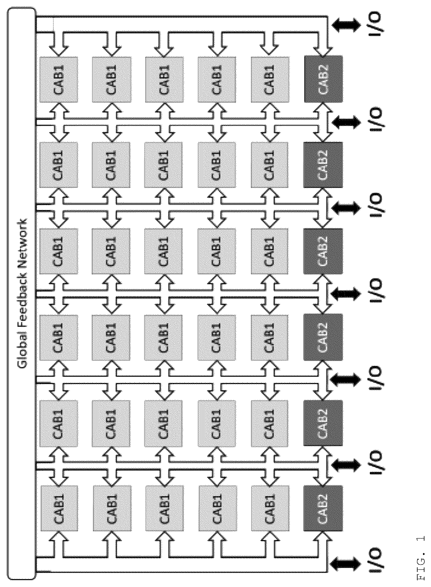 Patent US12562743 — Reconfigurable array for analog applications — Figure 1