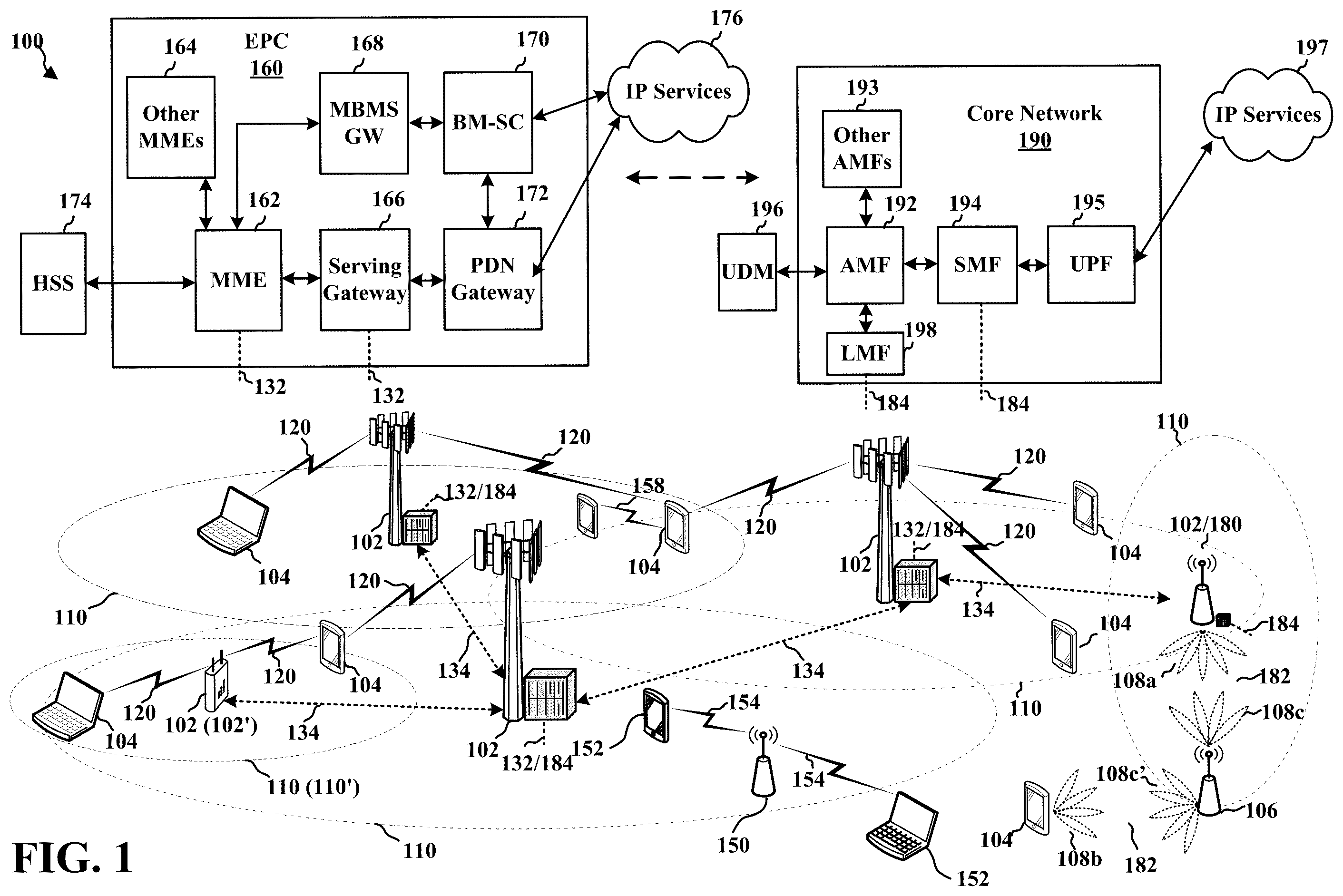 Patent US12562856 — Inter panel reception at UE — Figure 1
