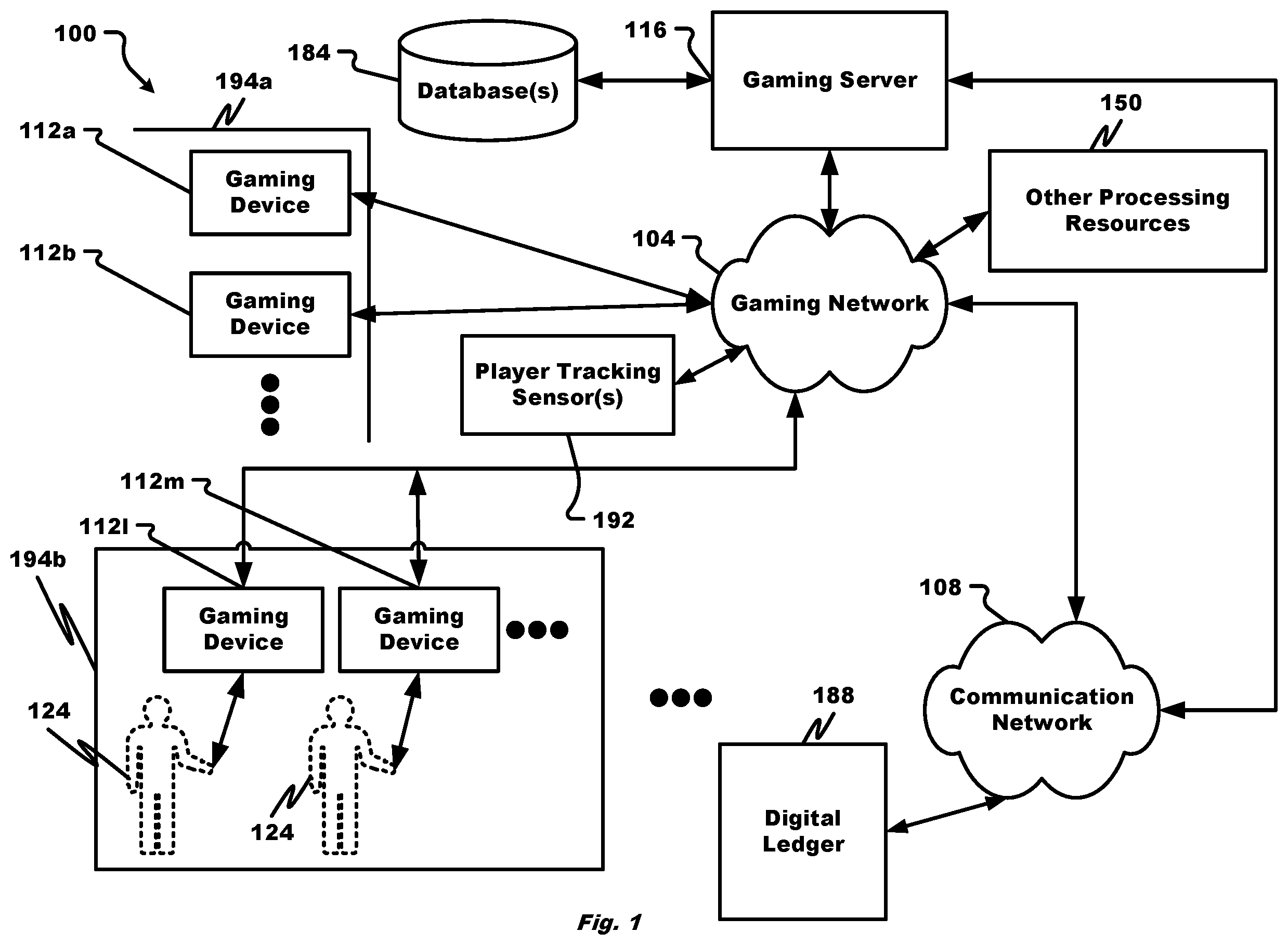 Patent US12562928 — Cryptocurrency mining progressive pools — Figure 1