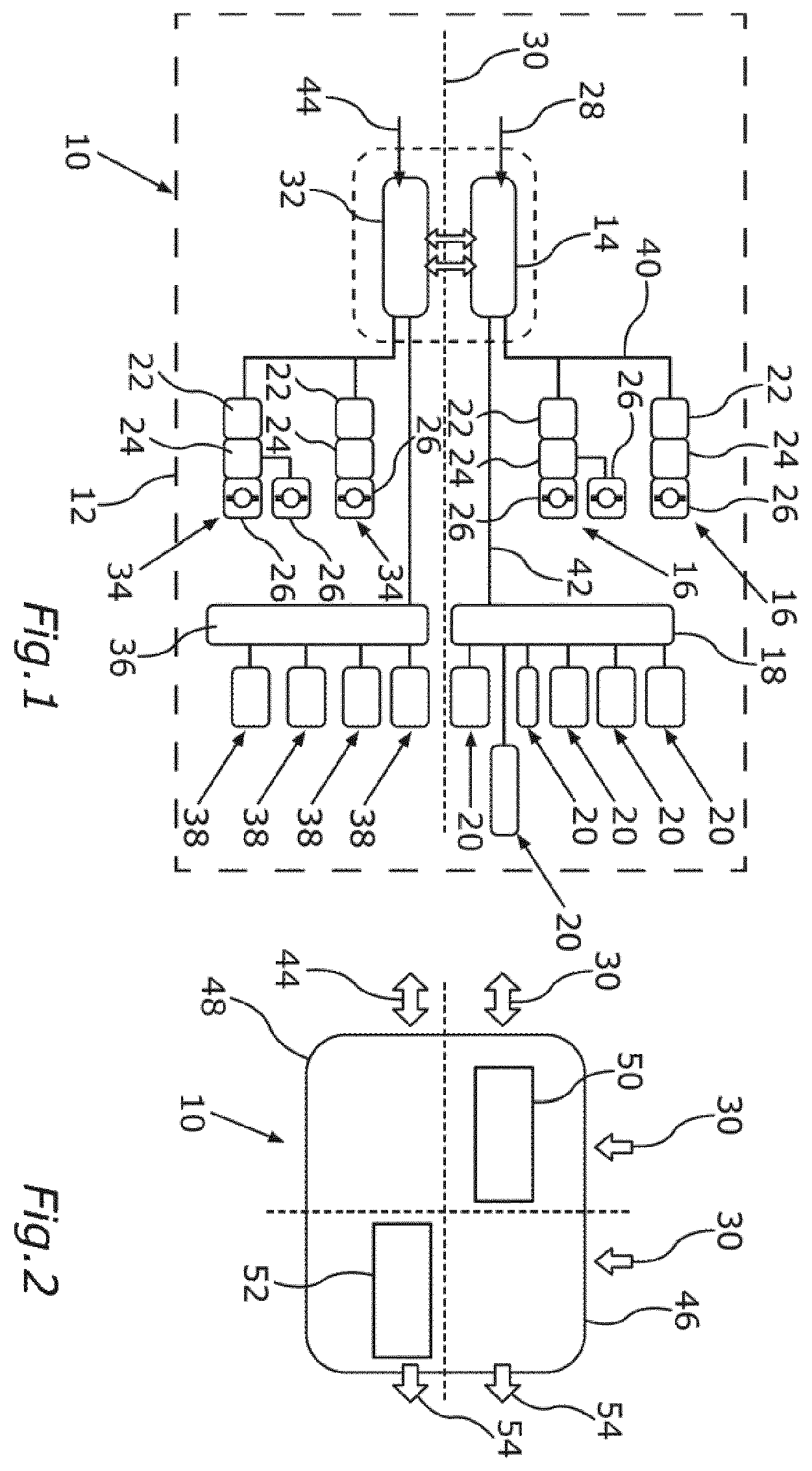 Patent US12562937 Figure 1 – Electric/electronic architecture for a motor vehicle with an electronic computing device and an interface controller, and method