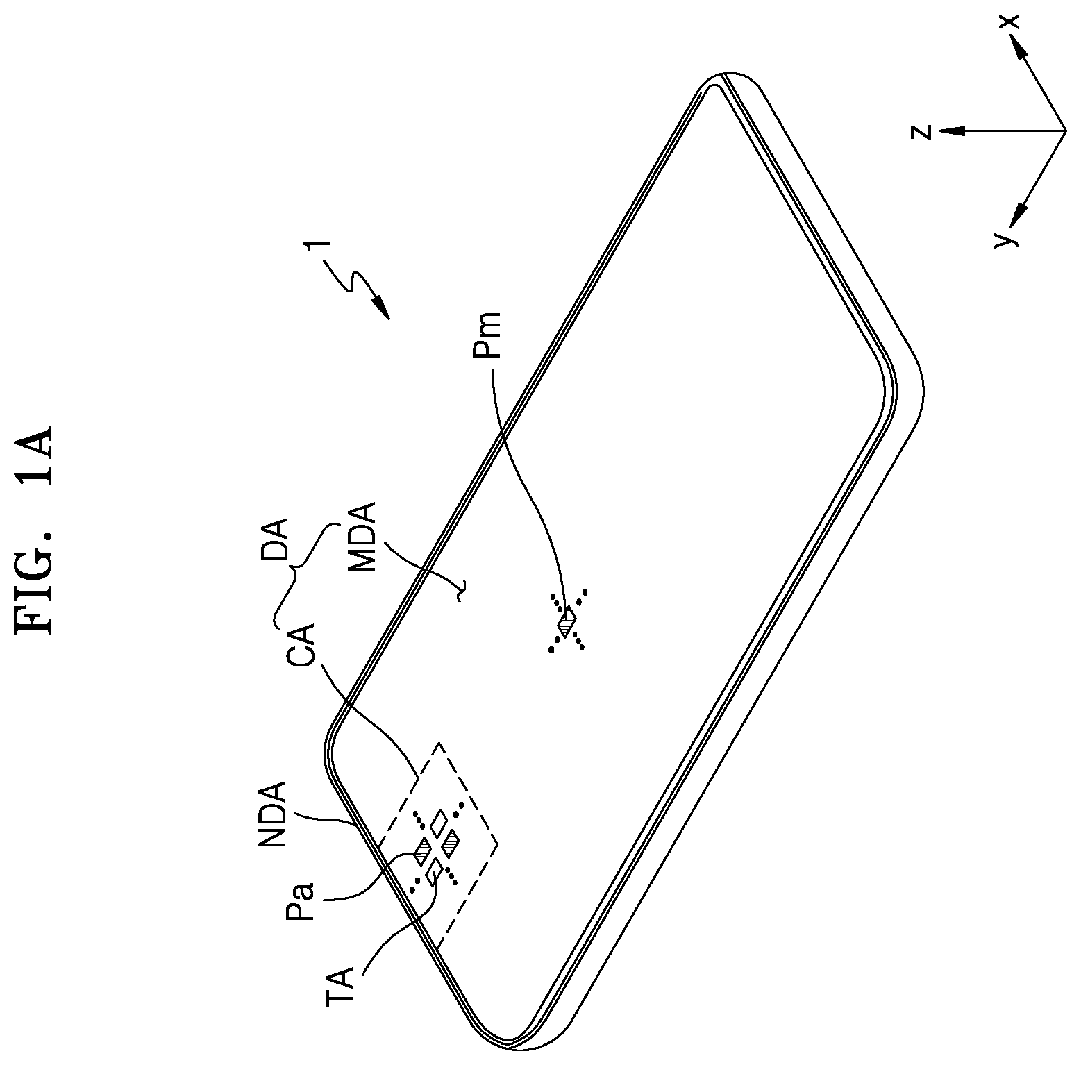 Patent US12563913 — Display apparatus capable of displaying an image in a component area — Figure 1