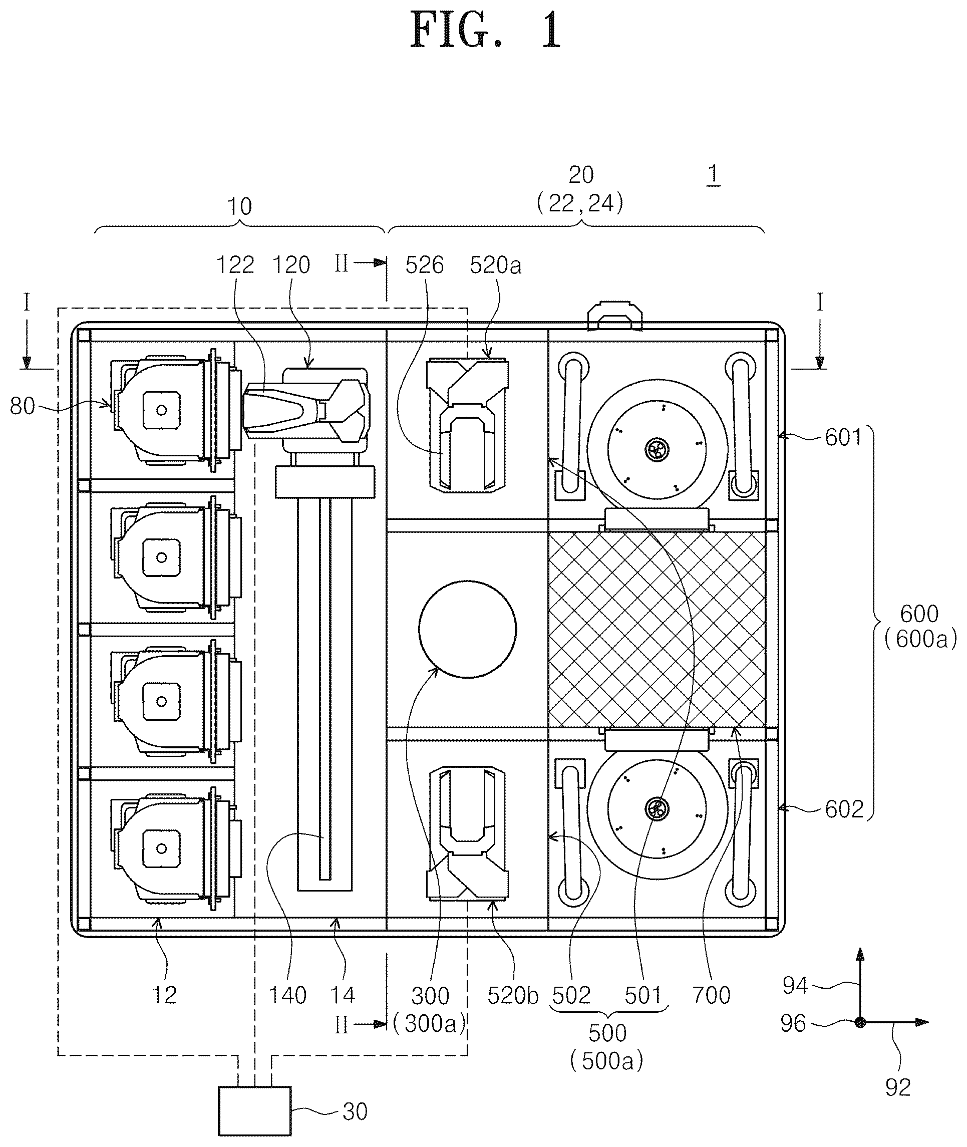 Patent US12564000 — Apparatus and method for treating a substrate — Figure 1