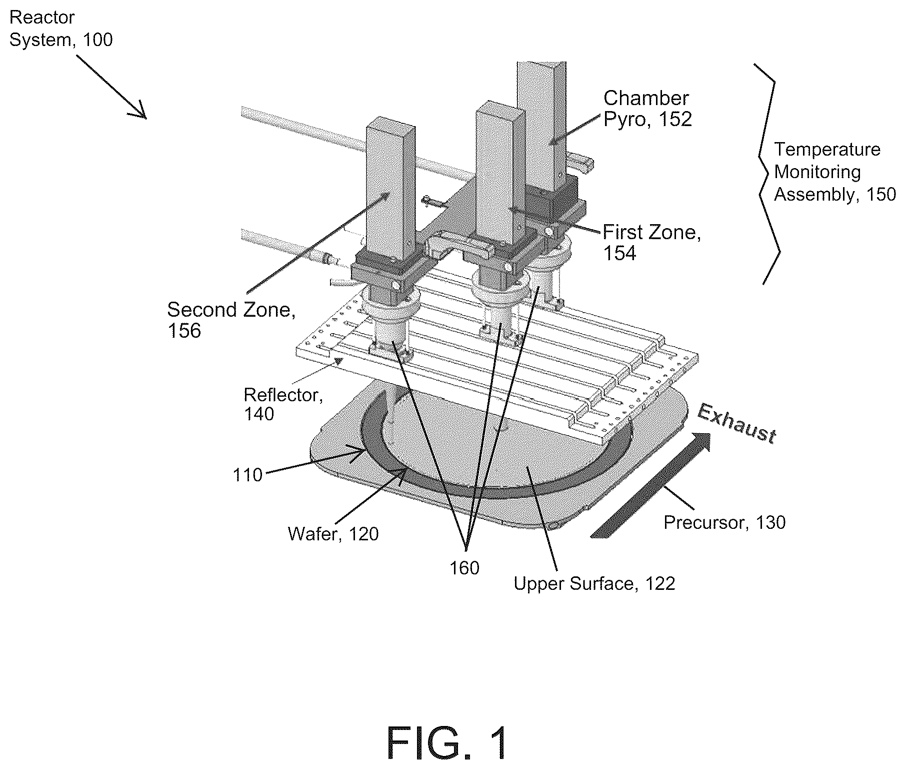 Patent US12564001 — Dual pyrometer systems for substrate temperature control during film deposition — Figure 1
