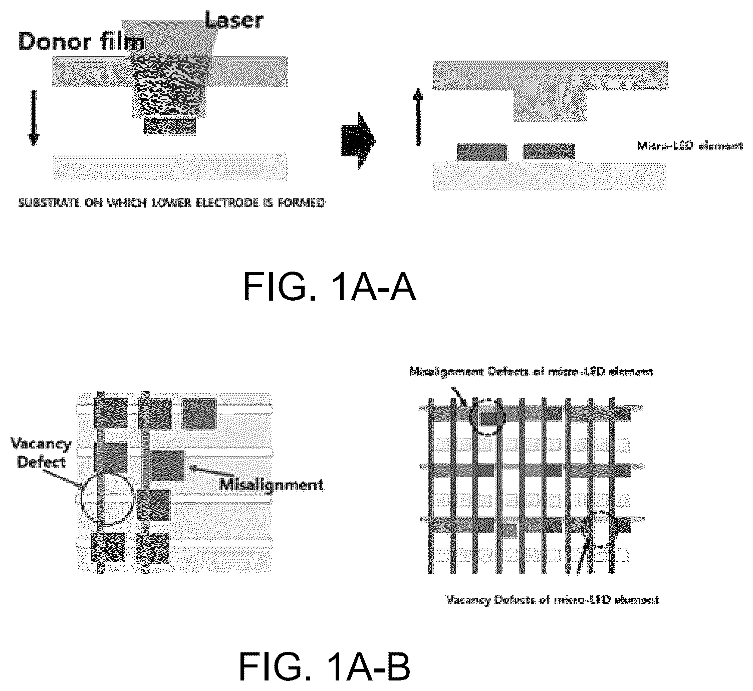 Patent US12564005 Figure 1 – Ultra-thin transfer film of ultra-thin LED element for manufacturing ultra-thin LED electrode assembly using laser-assisted multi-chip transfer printing, ultra-thin LED electrode assembly, and manufacturing method thereof