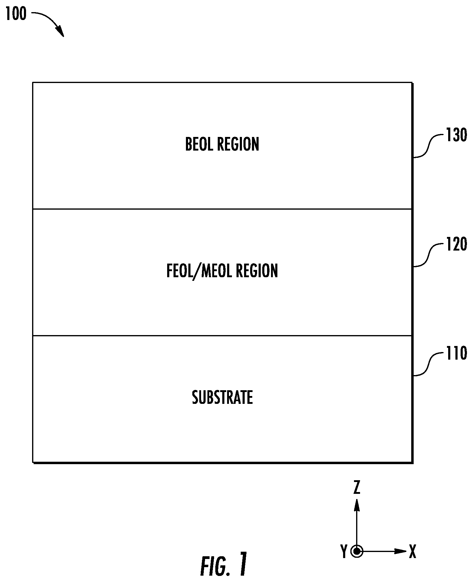 Patent US12564036 Figure 1 – Integrated circuit devices including via structures having a narrow upper portion, and related fabrication methods