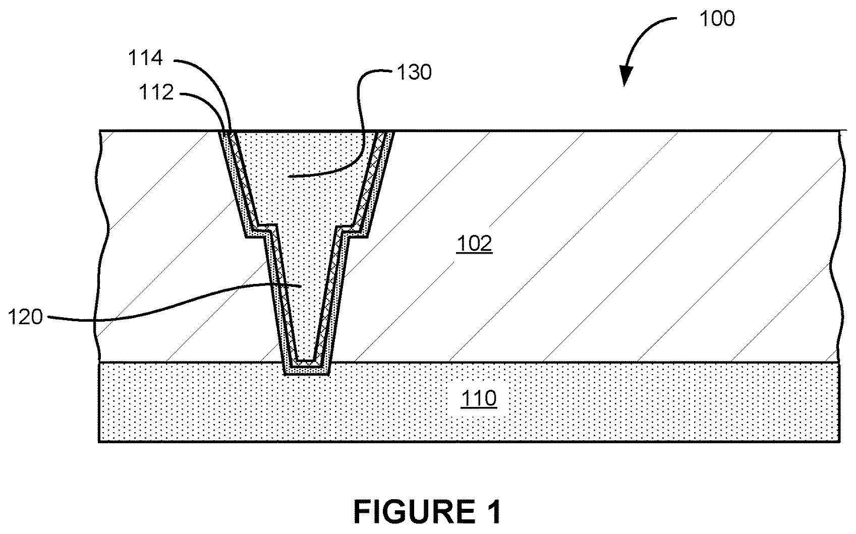 Patent US12564039 — Doping processes in metal interconnect structures — Figure 1