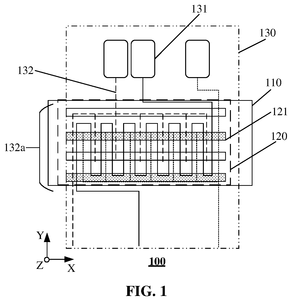 Patent US12564042 Figure 1 – Semiconductor structure and layout structure