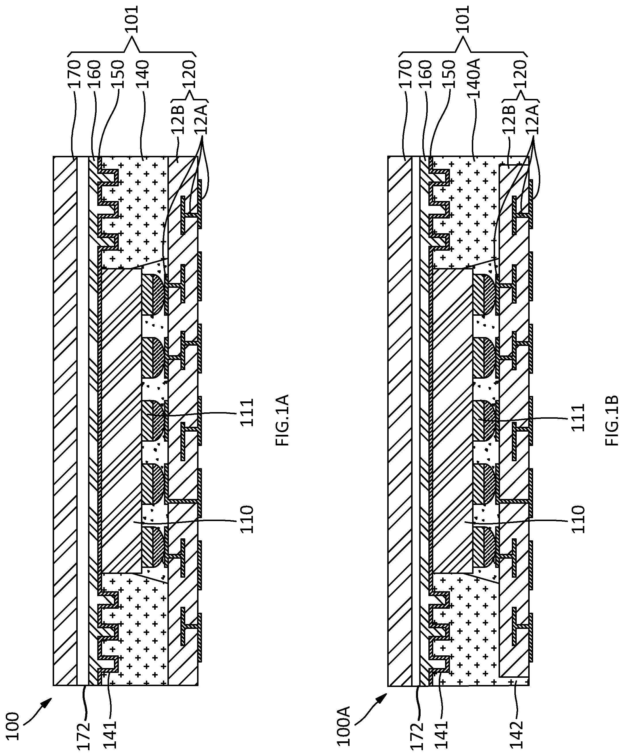 Patent US12564048 — Electronic devices and methods of manufacturing electronic devices — Figure 1