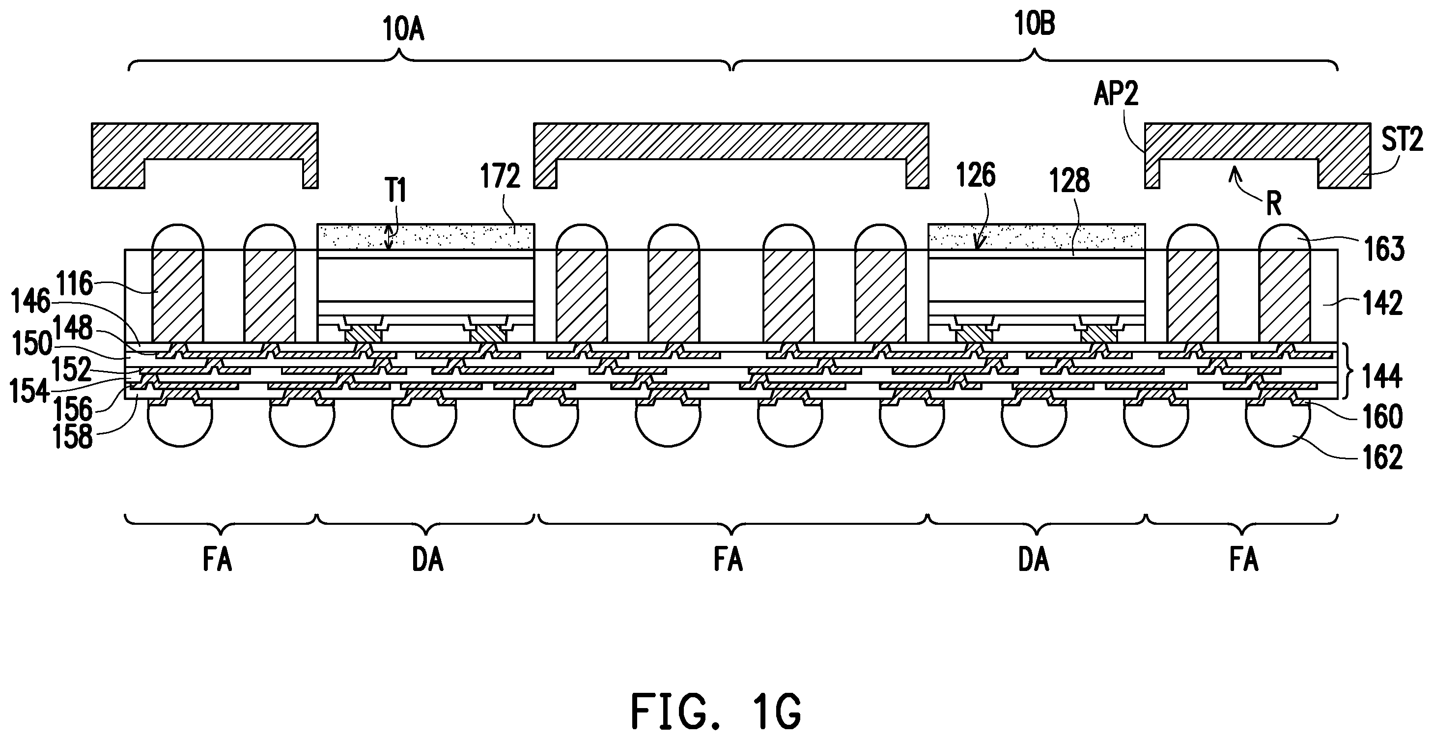 Patent US12564054 Figure 7 – Package structure