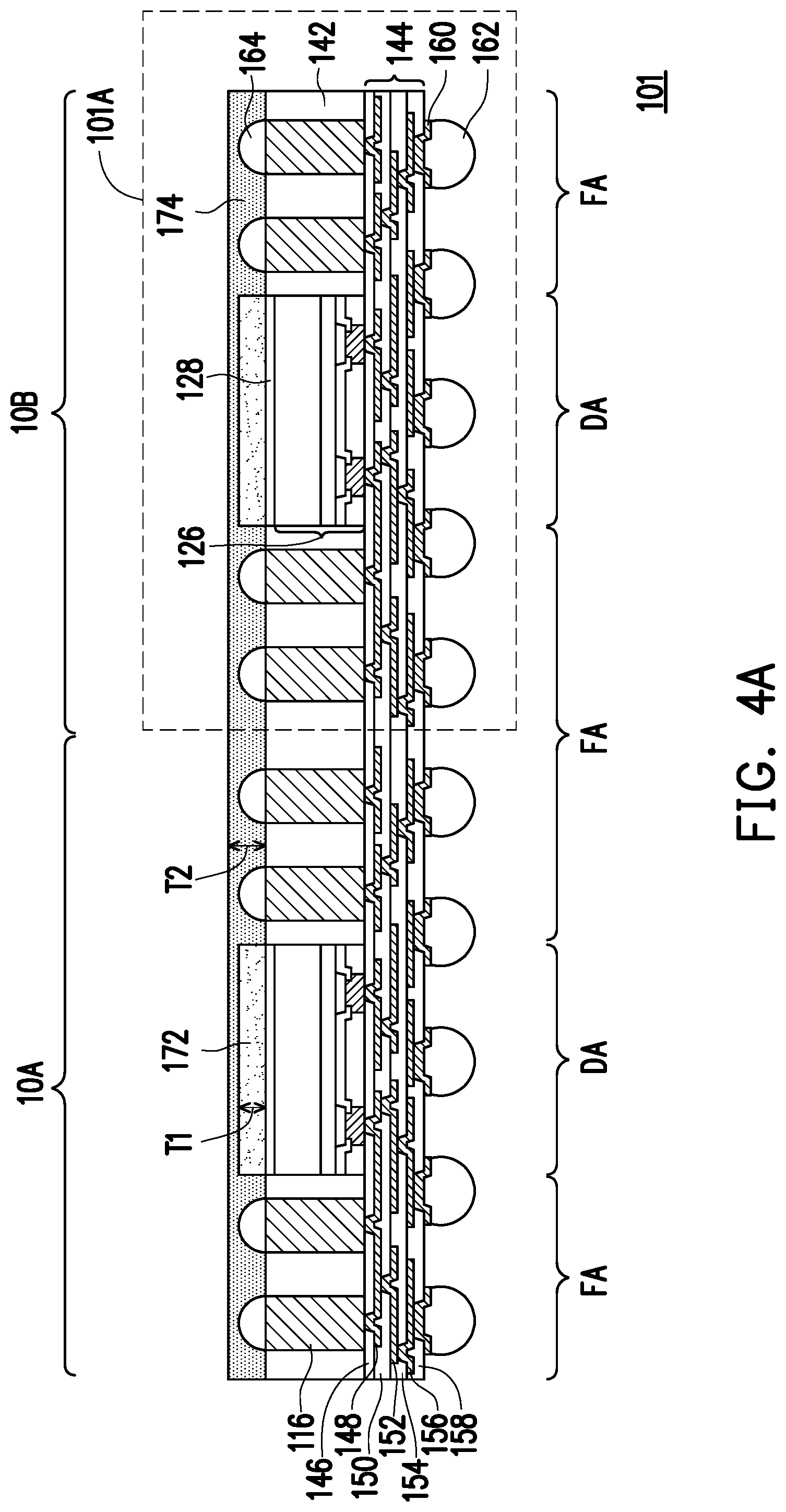 Patent US12564055 Figure 14 – Package structure and method of fabricating the same