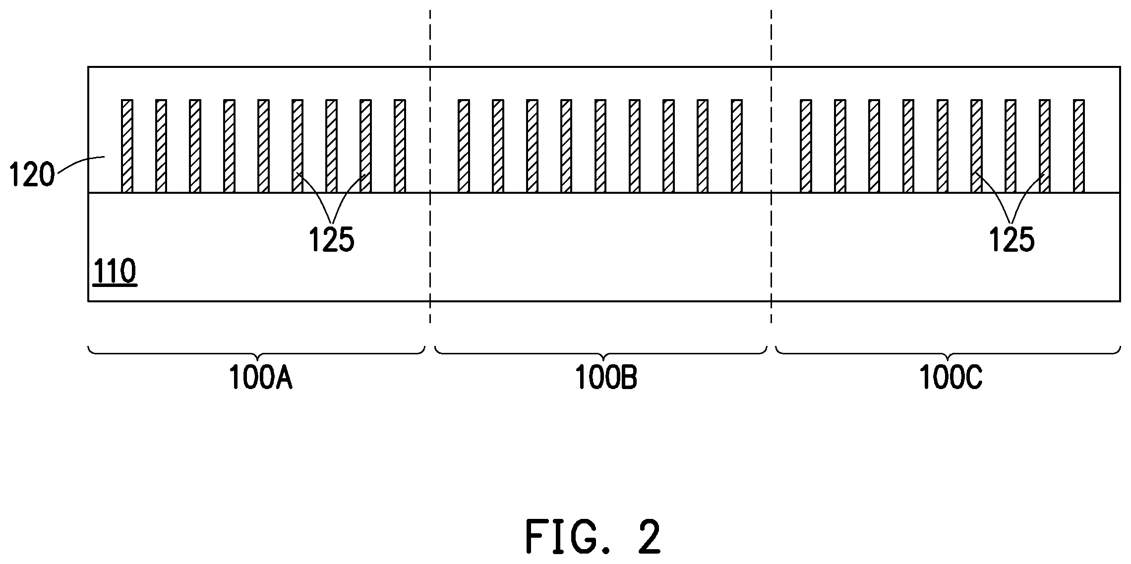 Patent US12564057 Figure 2 – Chiplet interposer