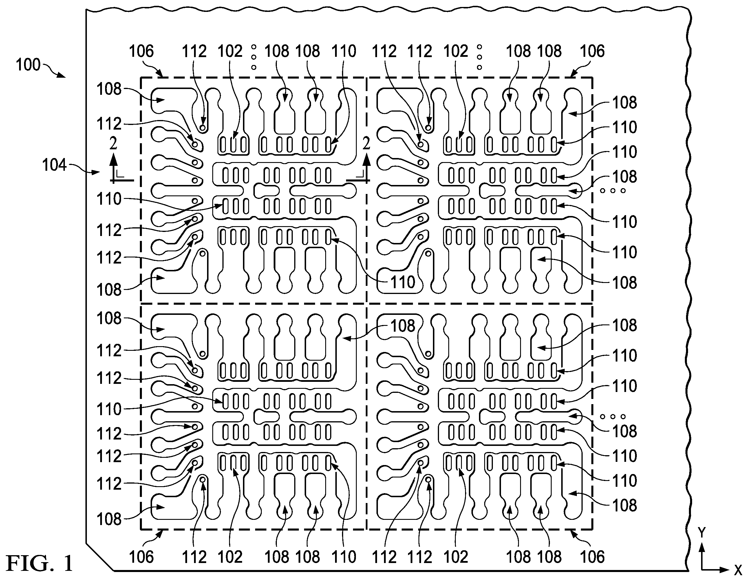Patent US12564071 — Laser ablation surface treatment for microelectronic assembly — Figure 1
