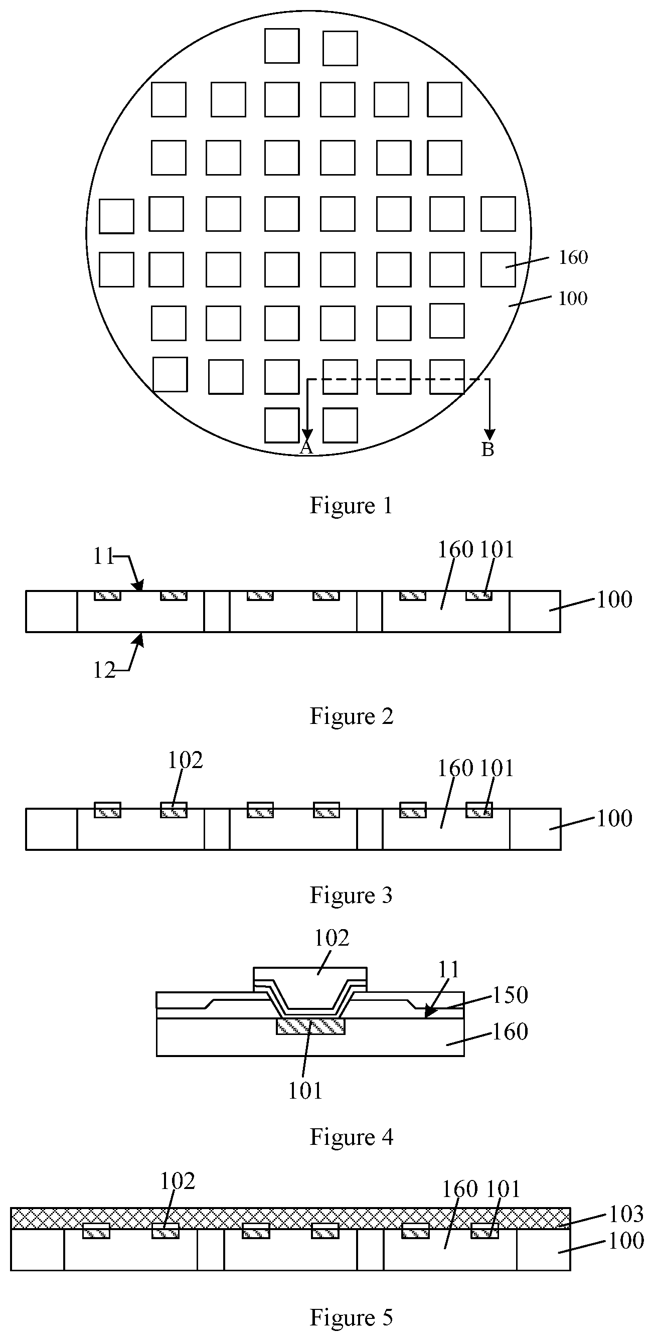 Patent US12564083 — Packaging structure having semiconductor chips and encapsulation layers and formation method thereof — Figure 1