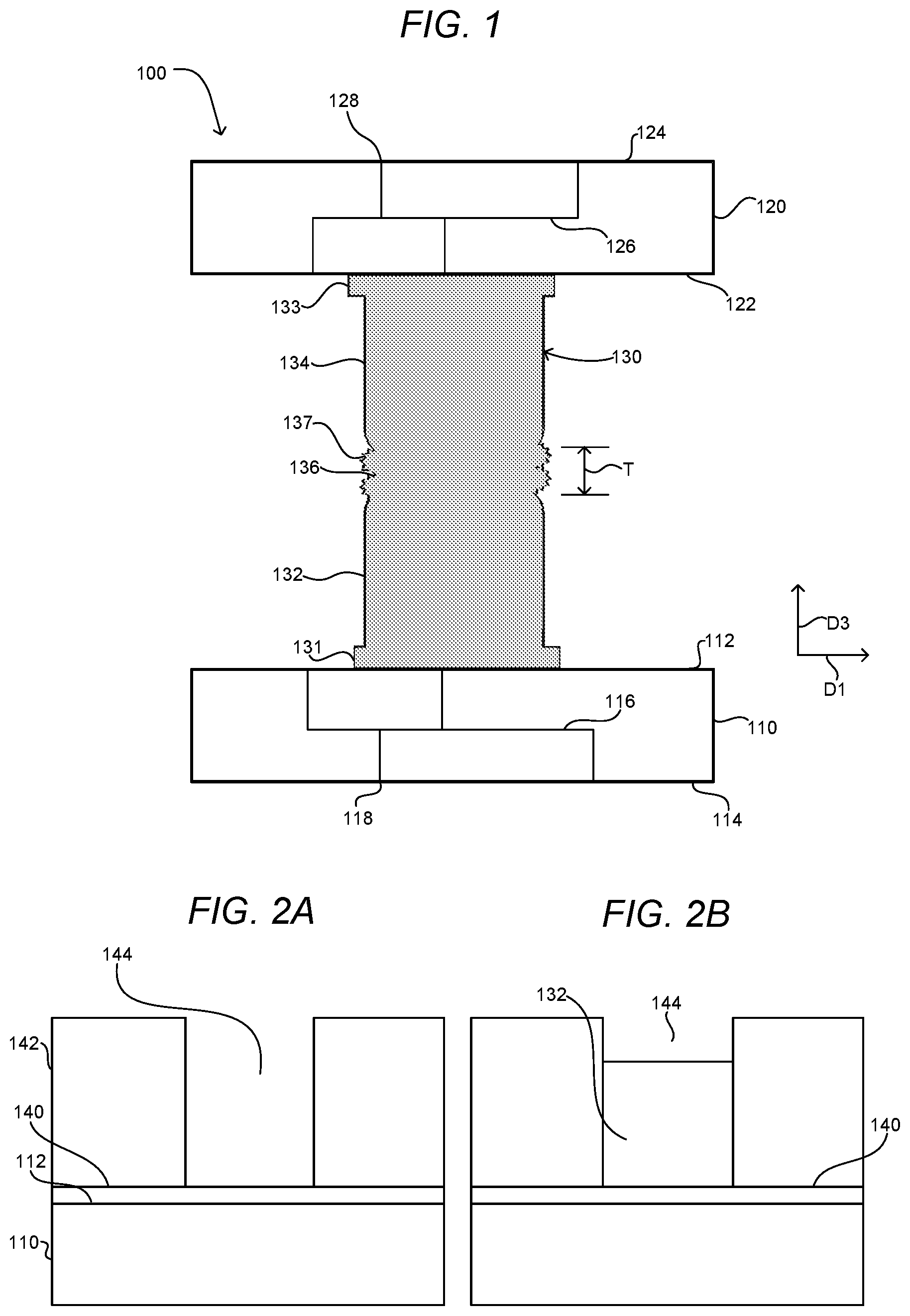 Patent US12564086 — Structures for low temperature bonding using nanoparticles — Figure 1
