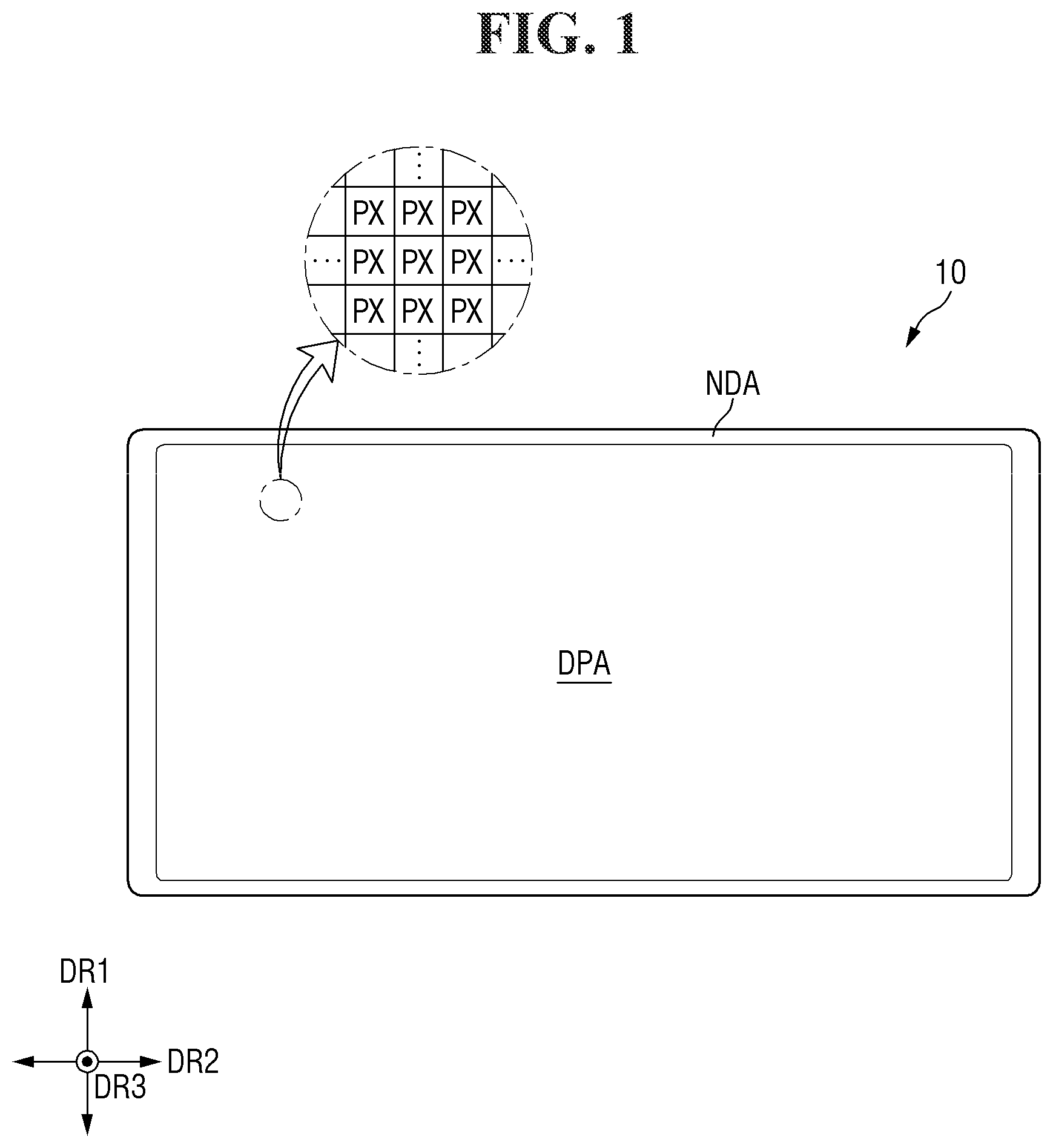 Patent US12564095 — Display device and method for fabrication thereof — Figure 1