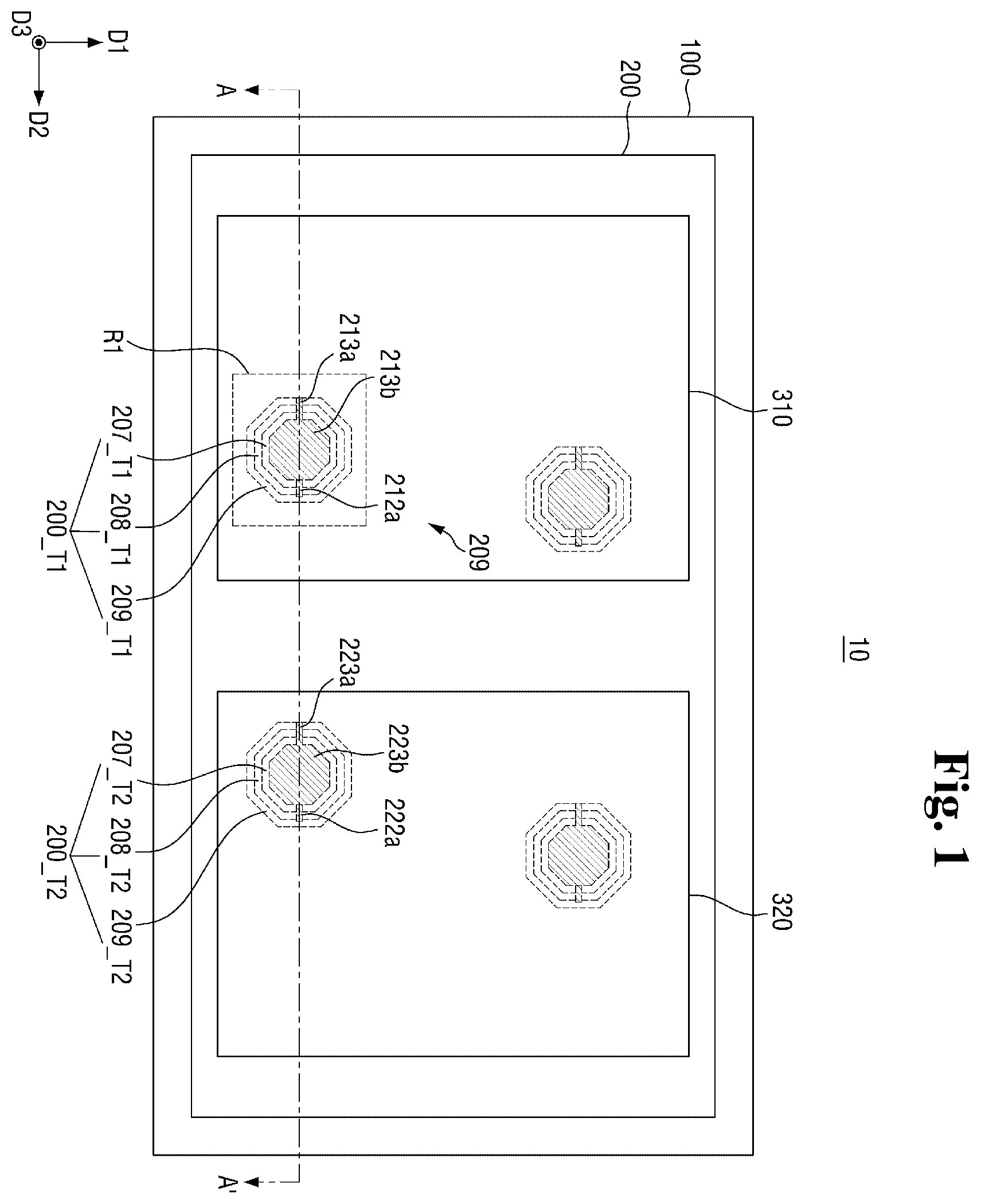 Patent US12564102 — Semiconductor package — Figure 1