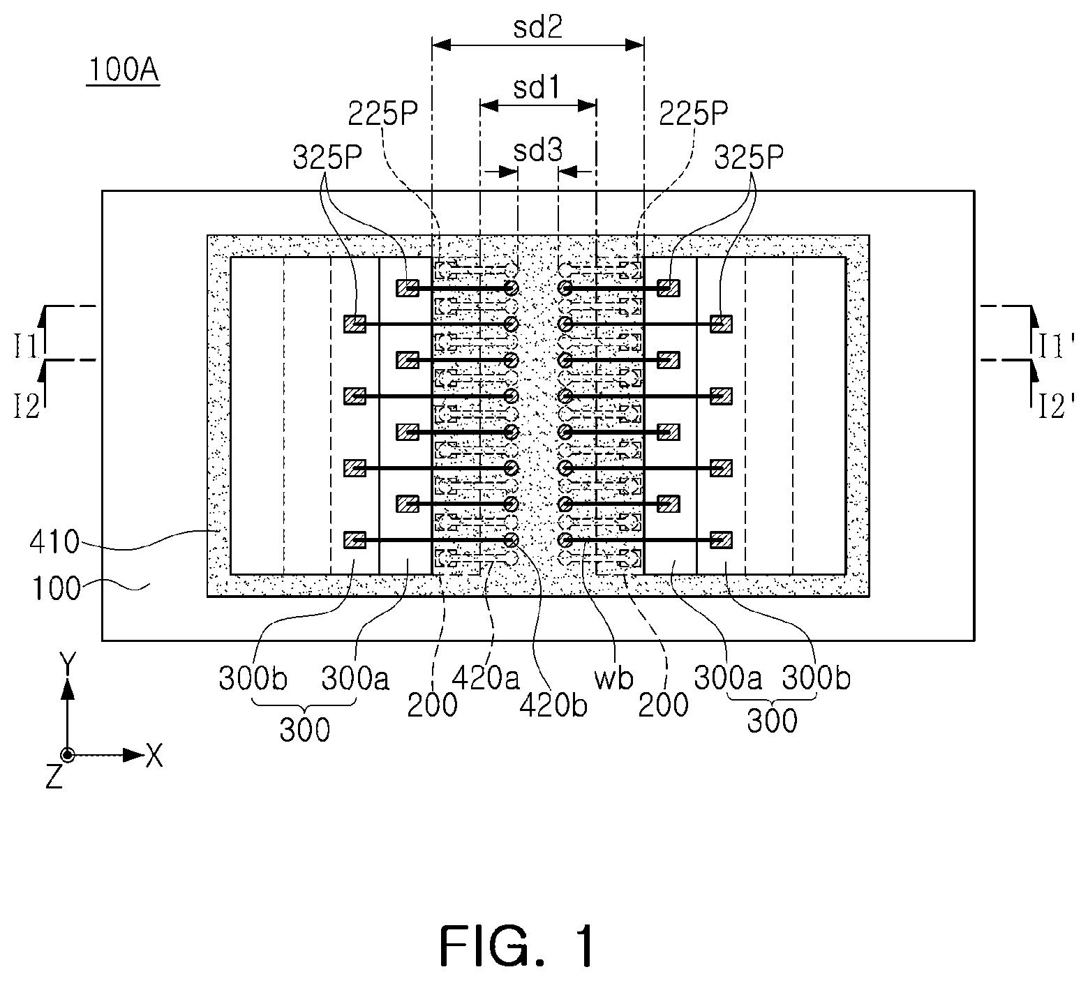Patent US12564103 — Semiconductor package — Figure 1
