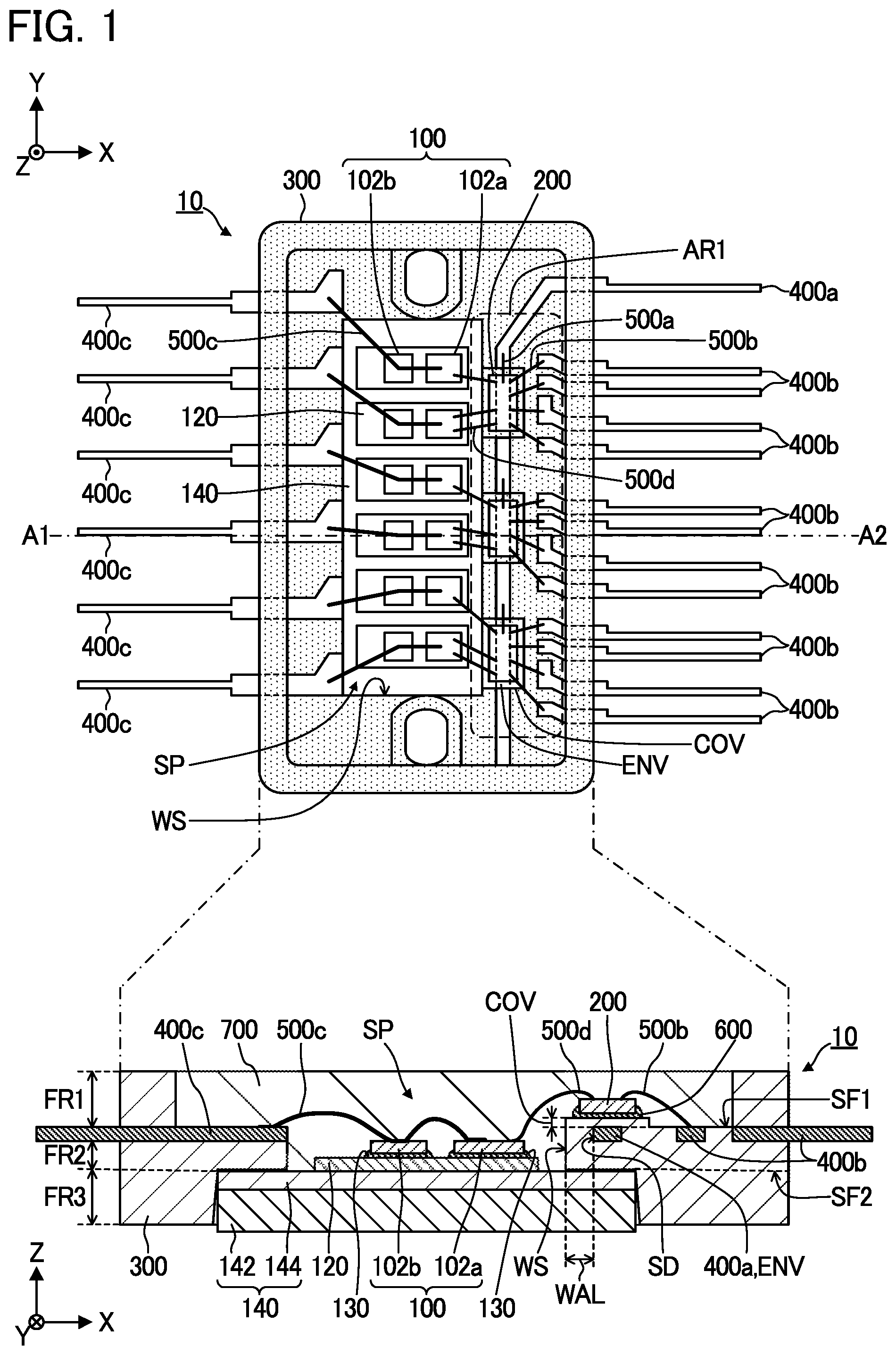 Patent US12564114 — Semiconductor apparatus and method of manufacturing semiconductor apparatus — Figure 1