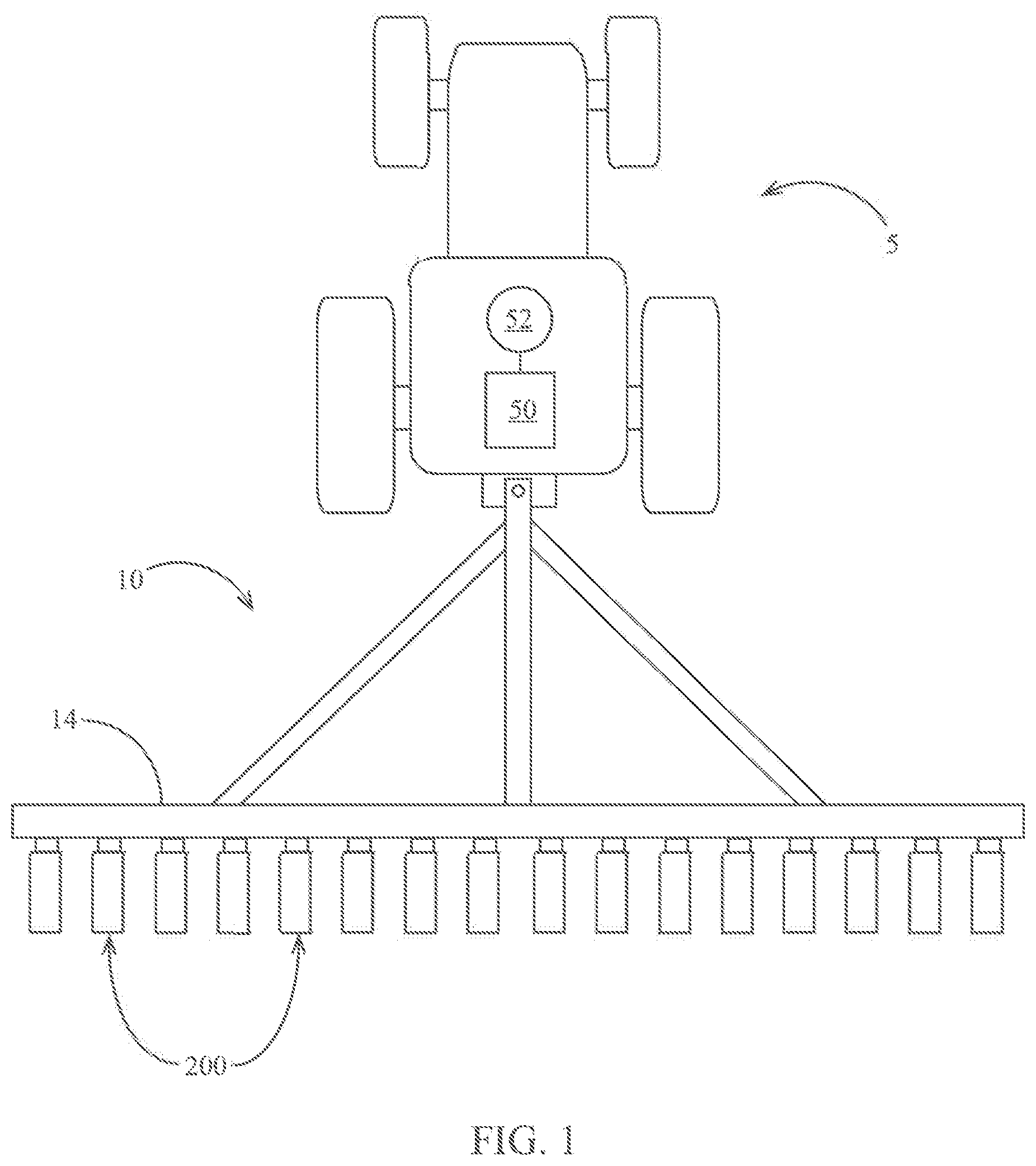 Patent US12564122 — Systems and apparatuses for soil and seed monitoring — Figure 1