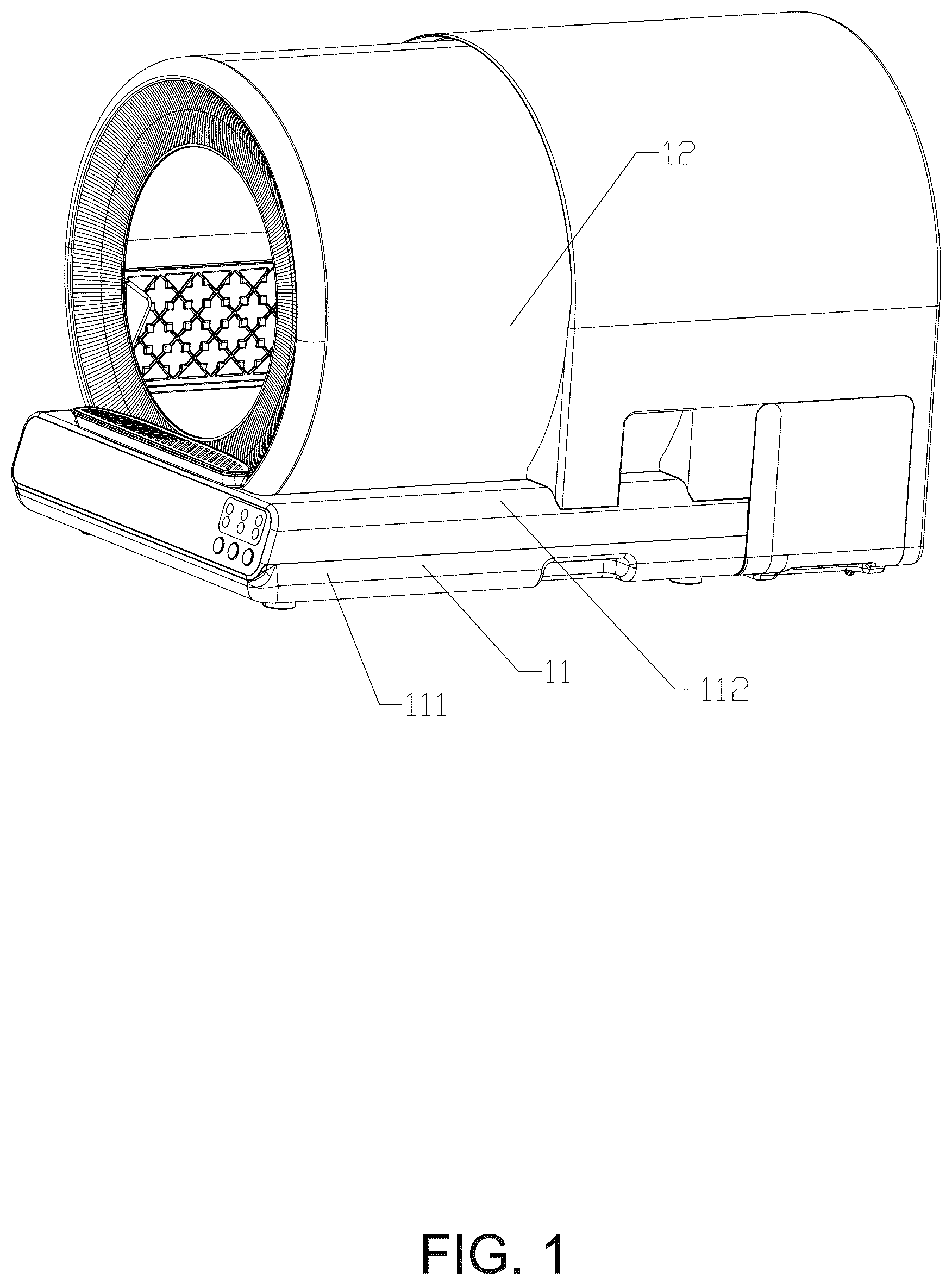 Patent US12564174 — Automatic cat litter box — Figure 1