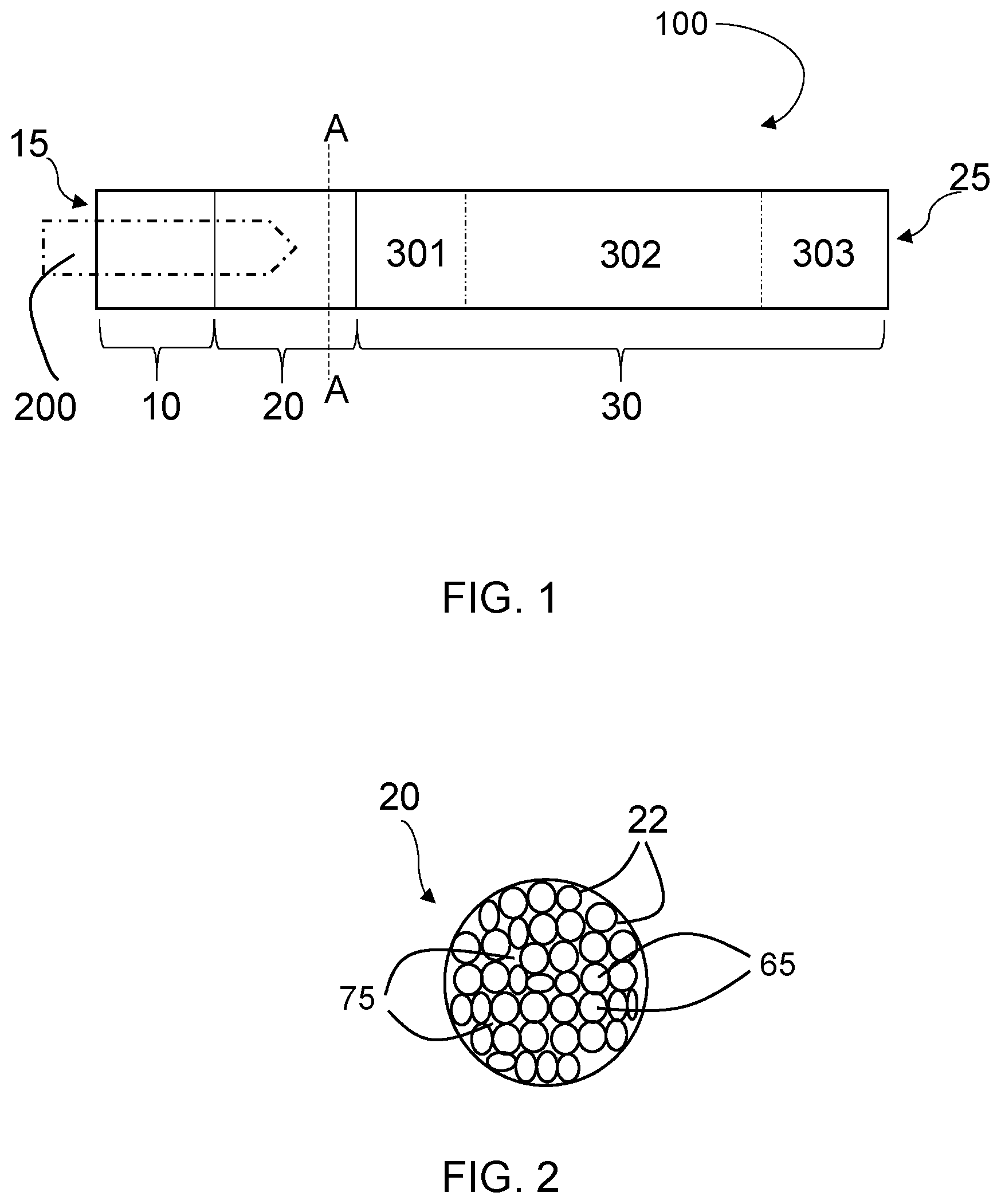 Patent US12564213 — Heat-not-burn stick comprising foam-like aerosol-generating material arranged in a container — Figure 1