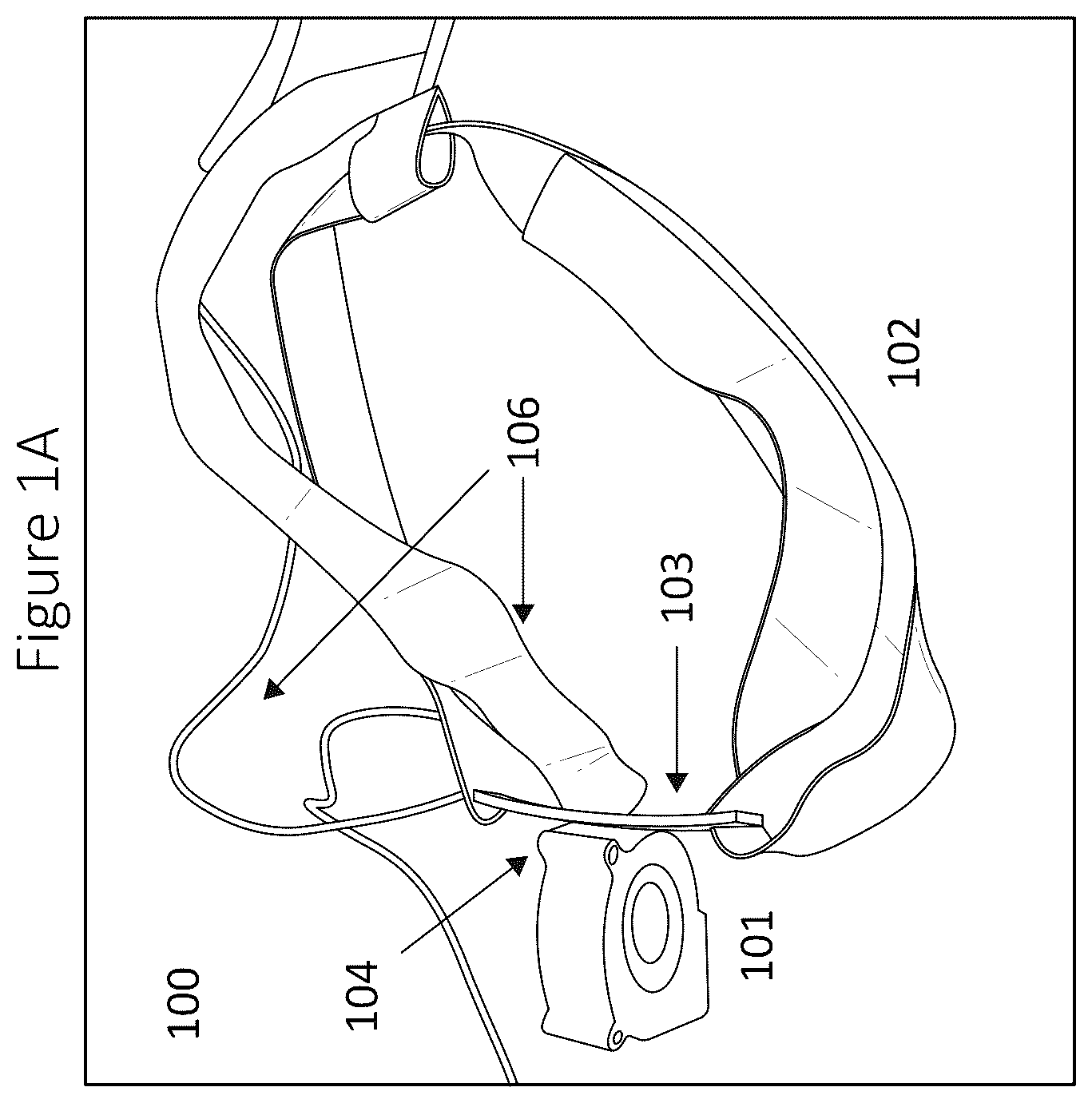 Patent US12564239 Figure 1 – Wearable air flow safety system