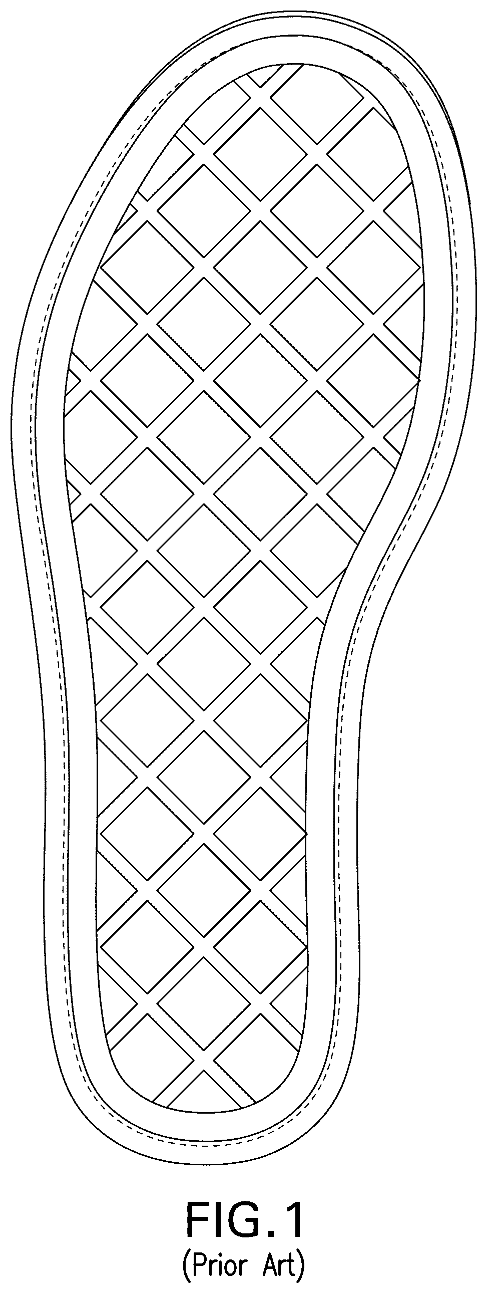 Patent US12564243 — Groove system for footwear outsoles — Figure 1