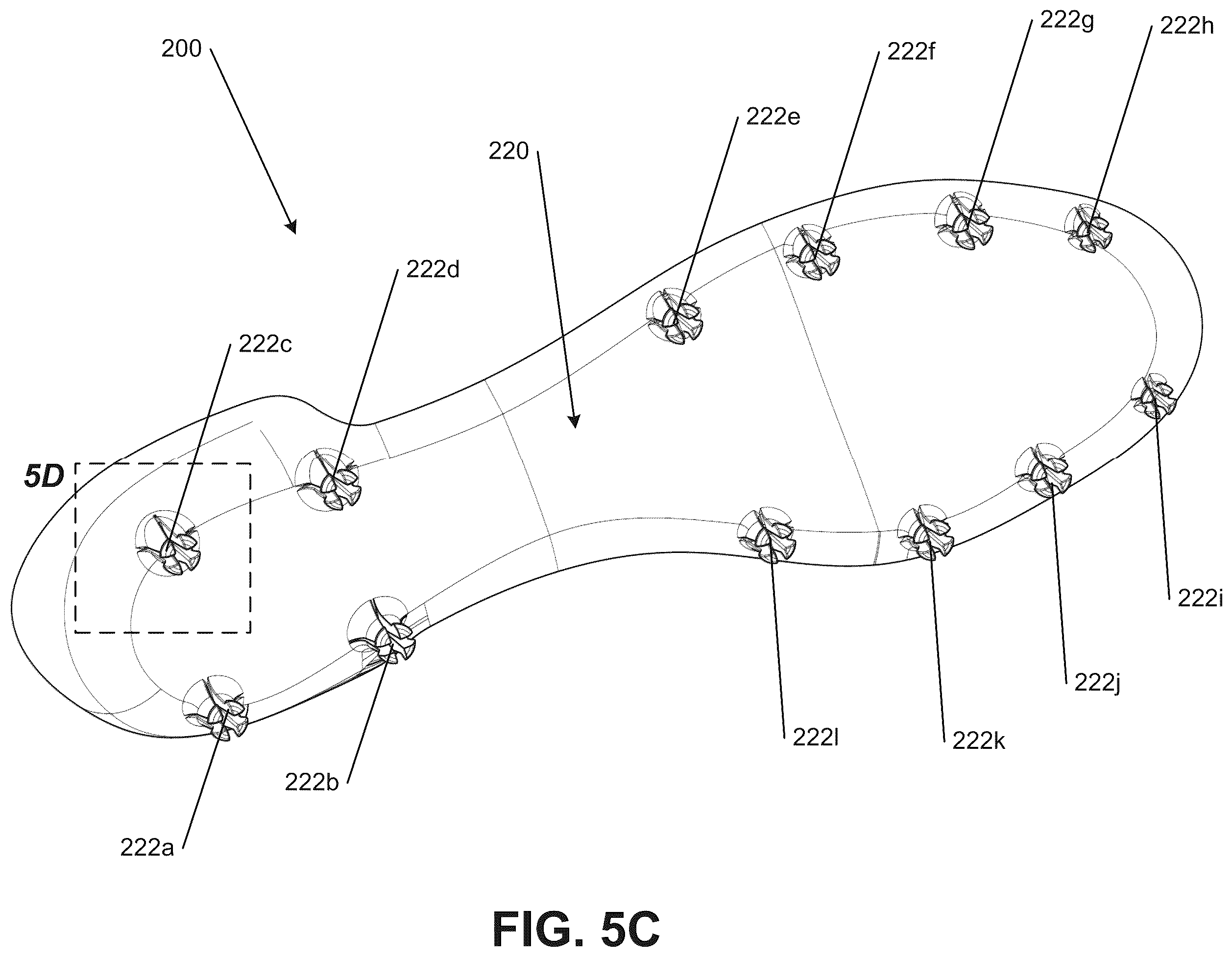 Patent US12564248 Figure 17 – Sole structures and articles of footwear having separate outsole and midsole components