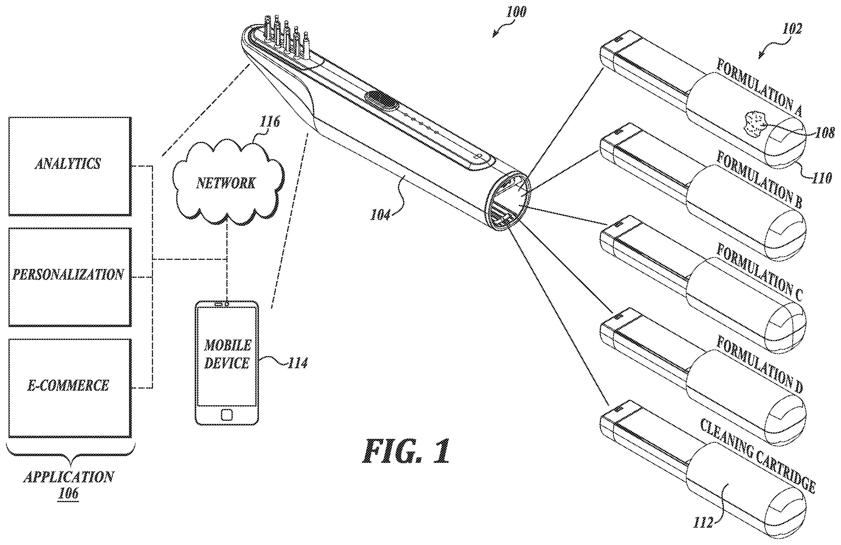 Patent US12564253 — Reusable cartridge systems, devices, and methods — Figure 1