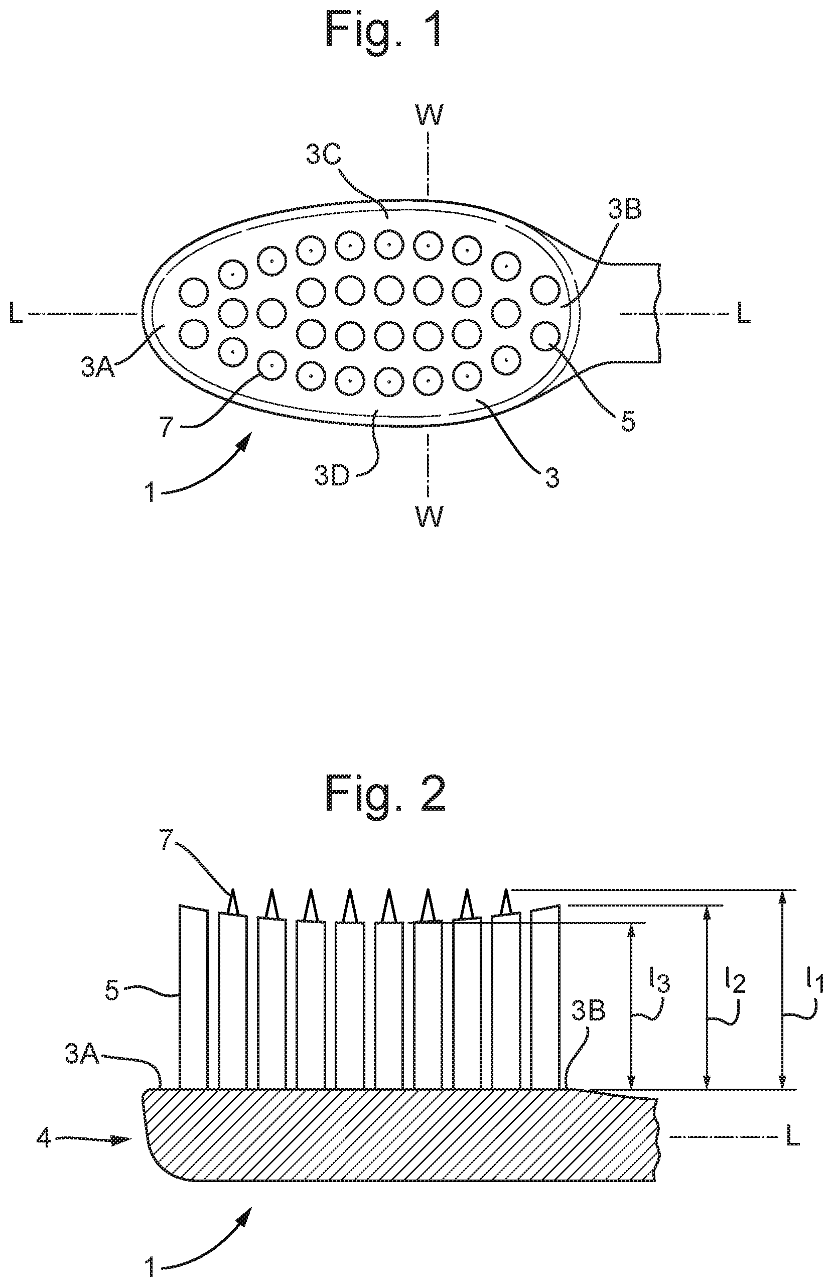 Patent US12564258 — Toothbrush head and method of manufacturing — Figure 1