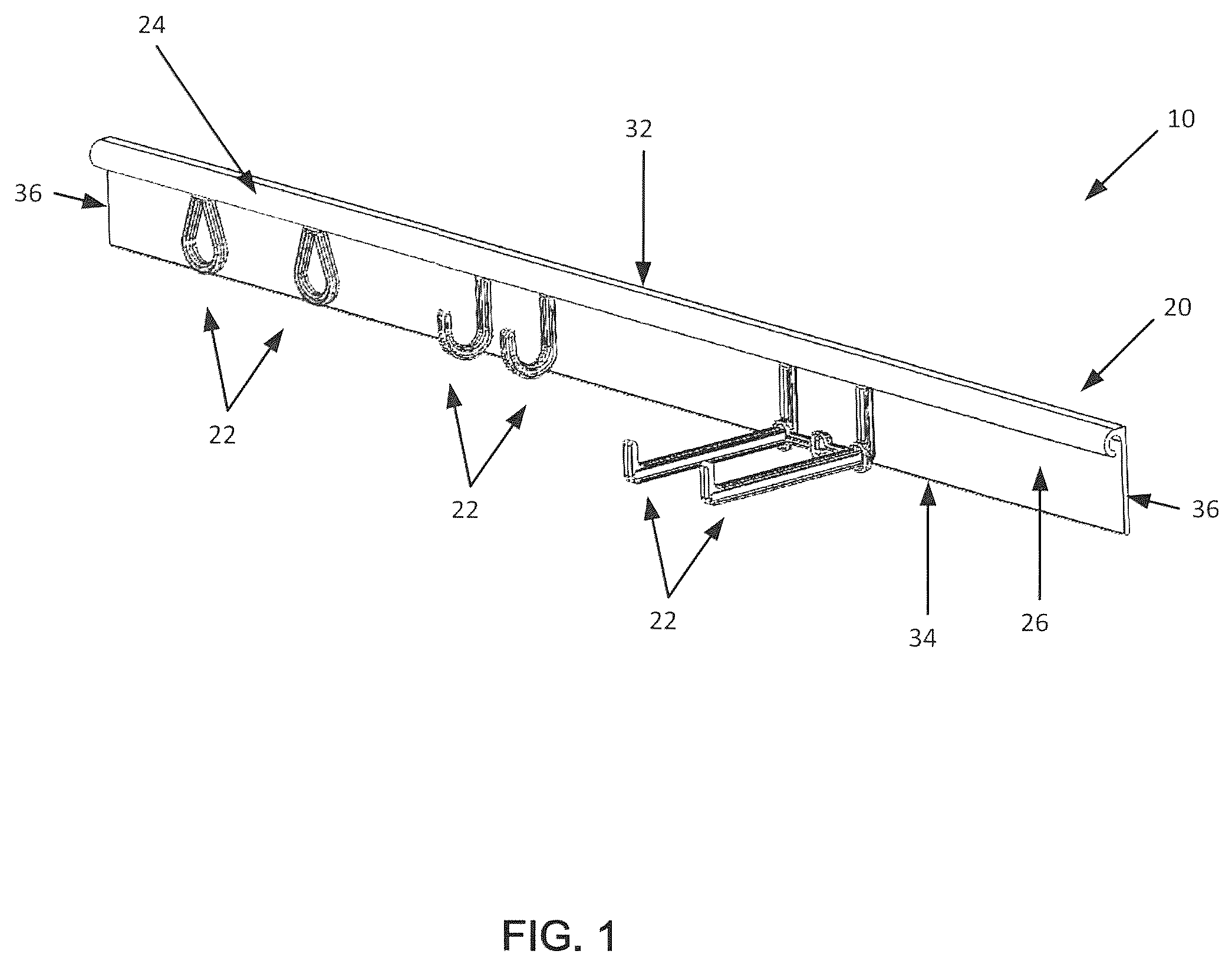 Patent US12564262 — Object hanging system and method — Figure 1
