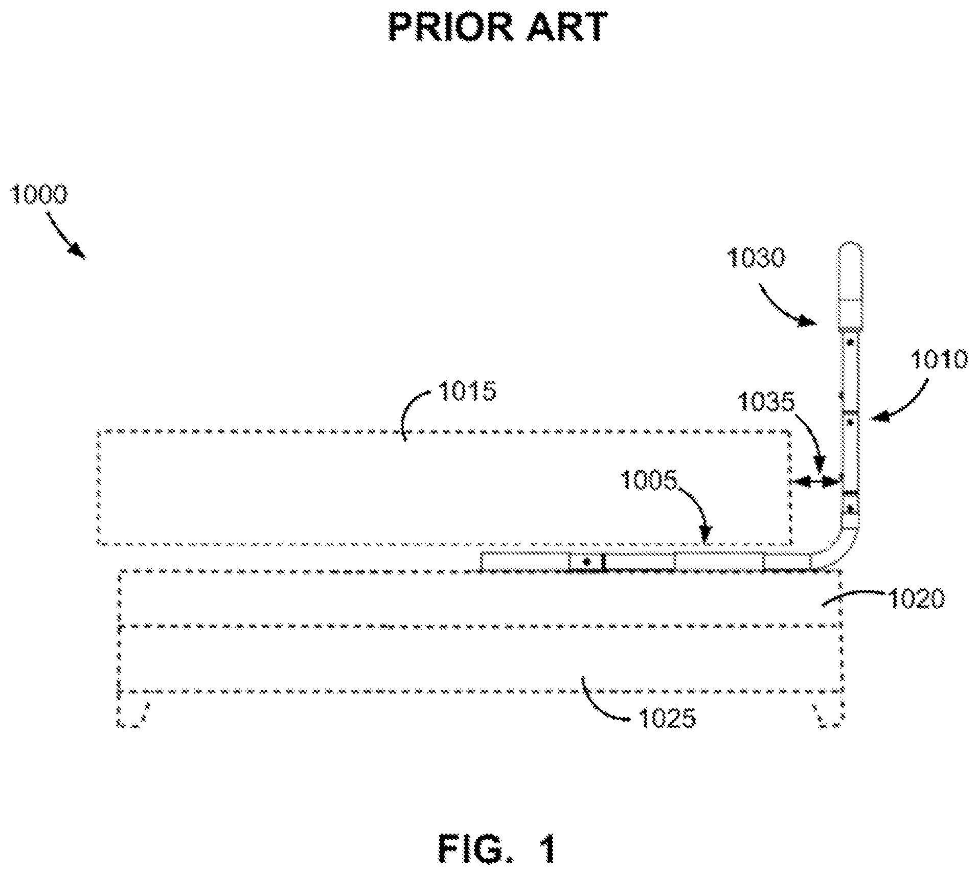 Patent US12564269 Figure 1 – Bed rail assembly