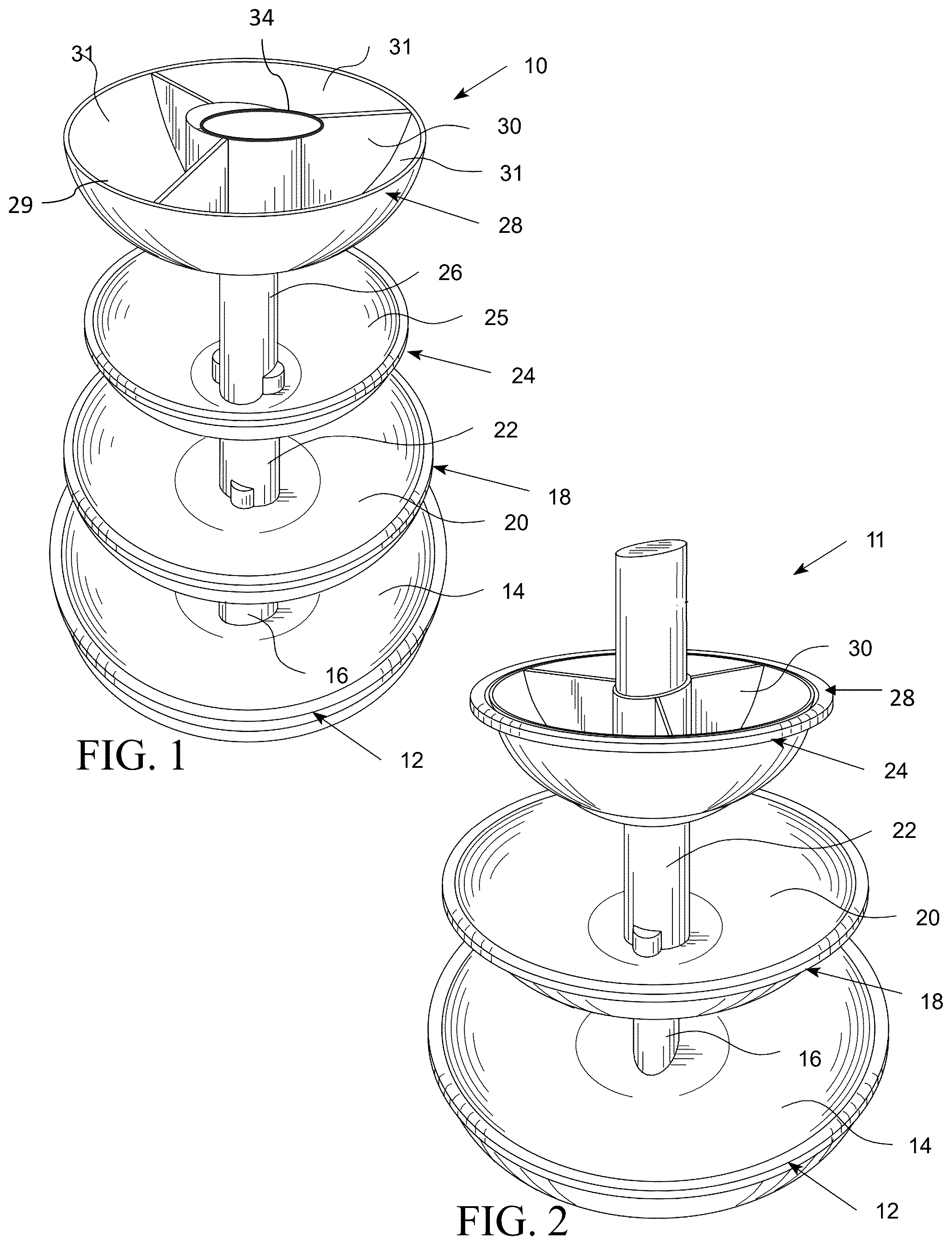 Patent US12564281 — Stackable space saving system and method of use — Figure 1