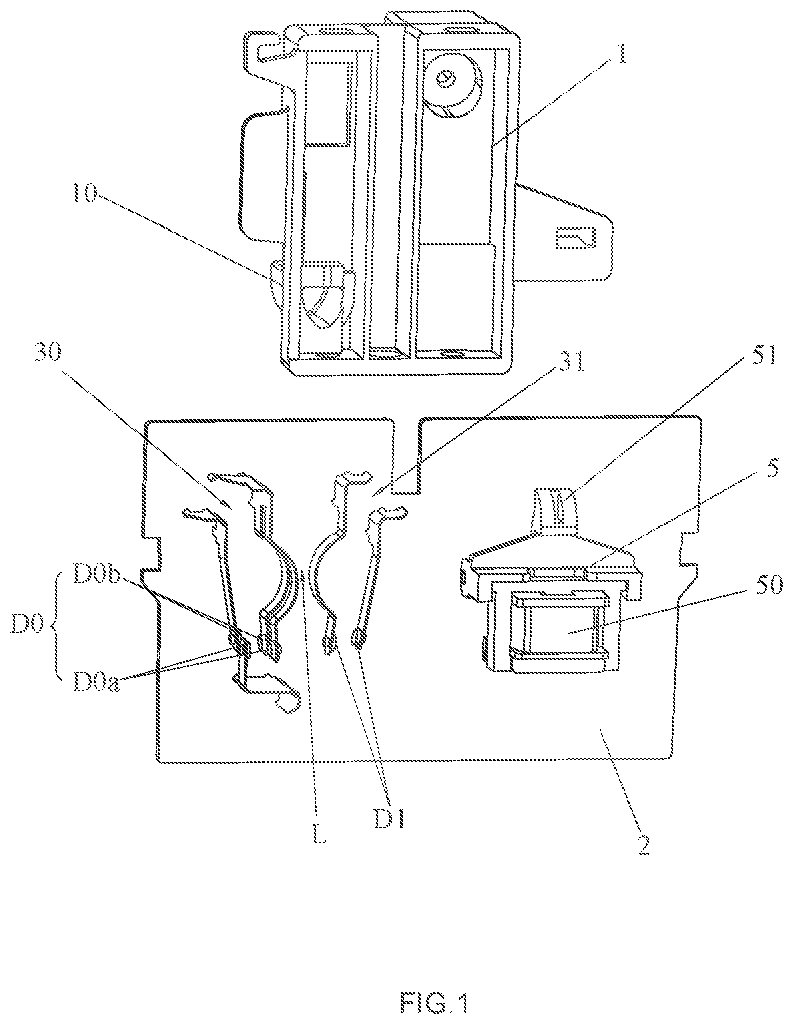 Patent US12564289 Figure 1 – Safety switch with fool-proof function and toaster