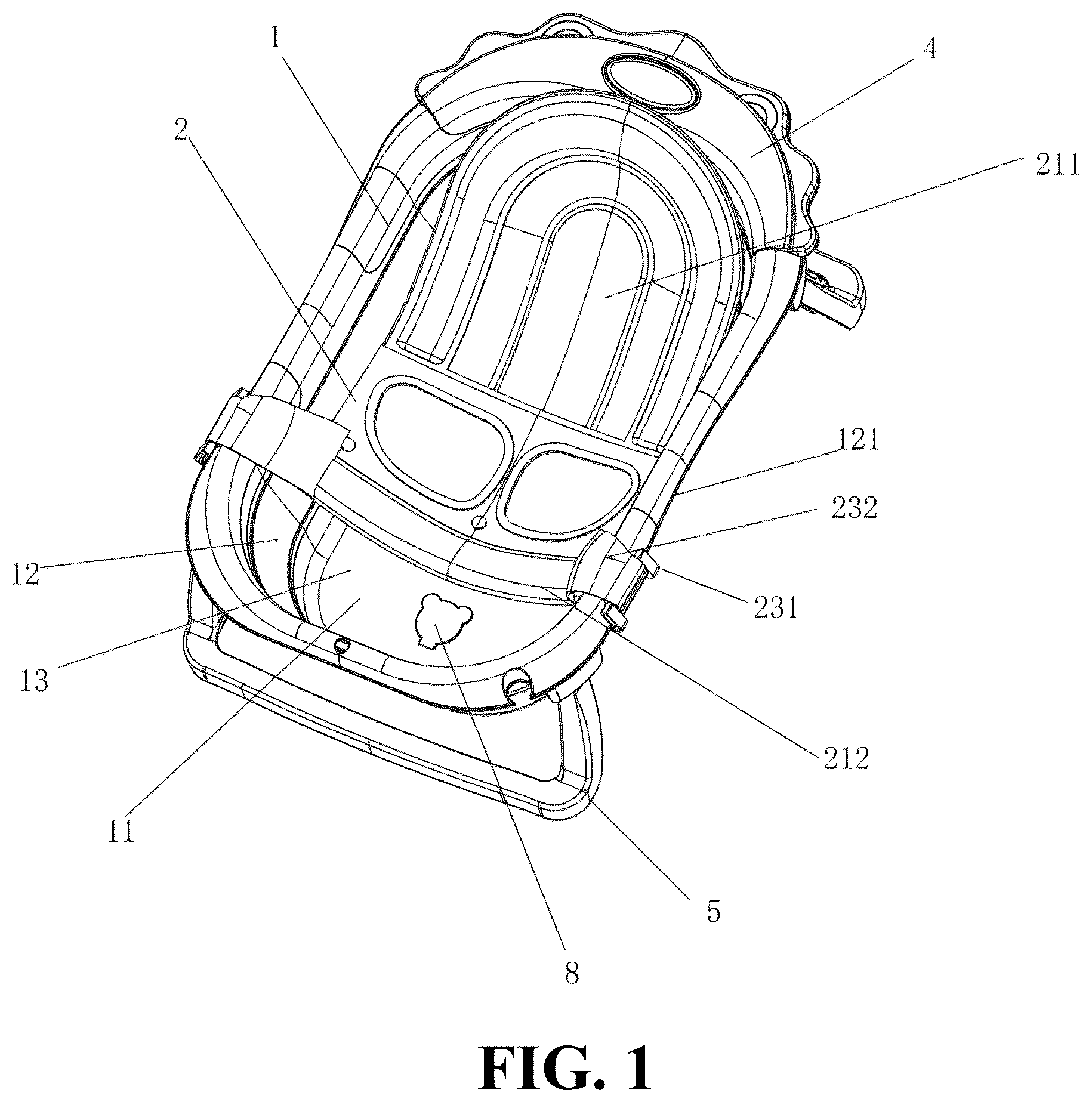Patent US12564293 — Multifunctional infant bathing system — Figure 1