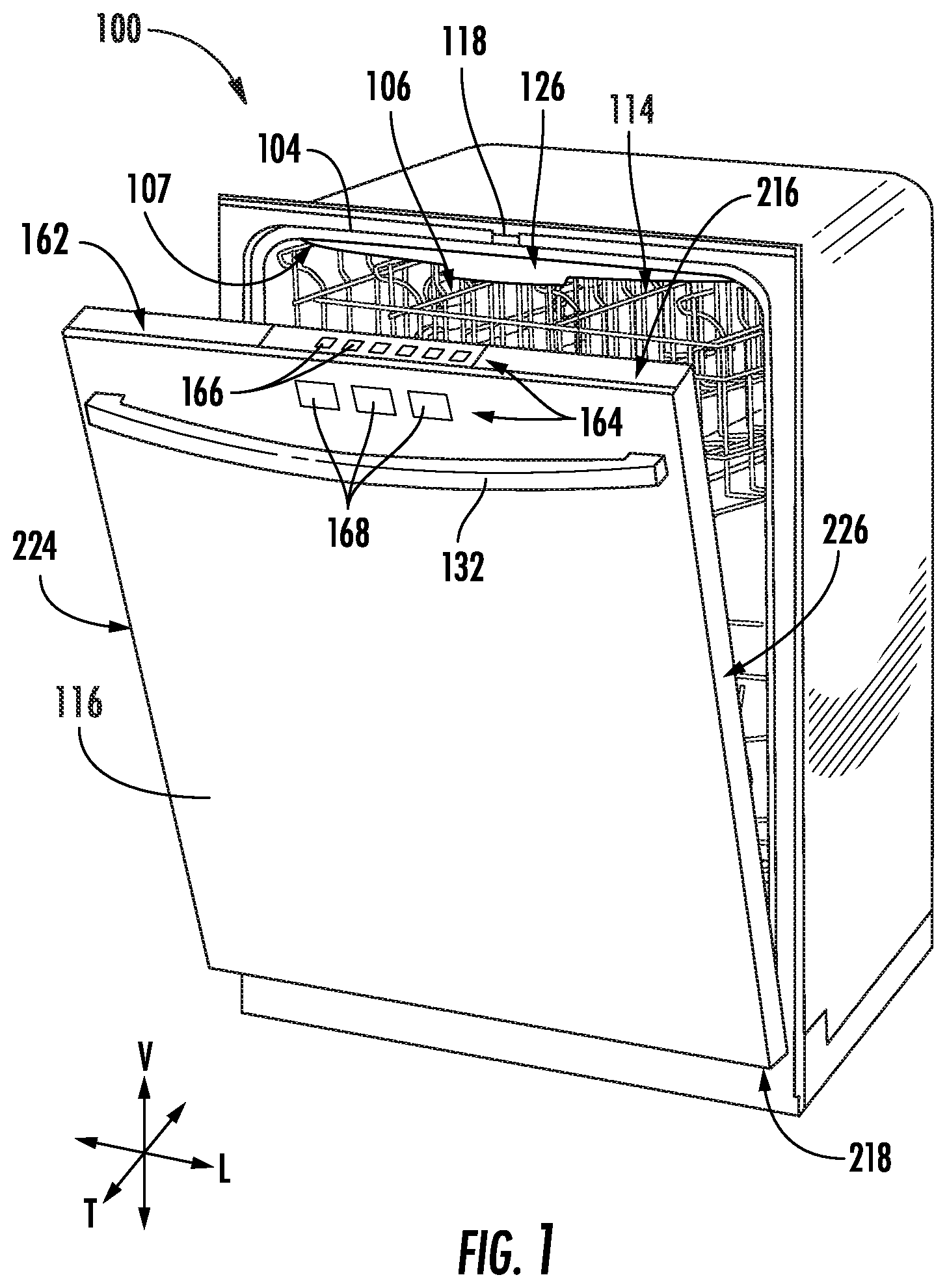 Patent US12564304 — Appliance handle clip for securing an appliance handle in transport — Figure 1
