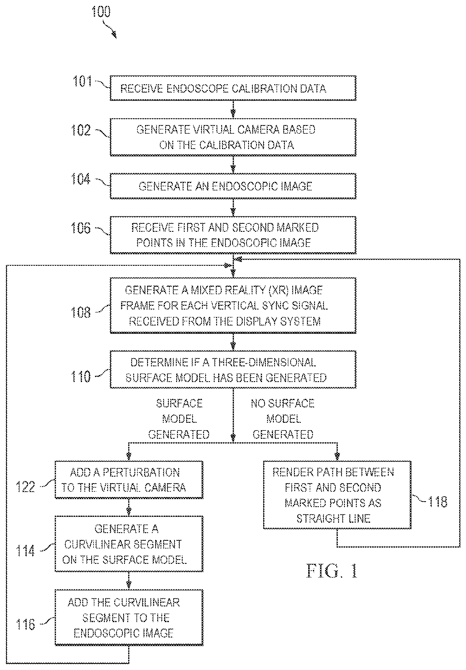 Patent US12564306 — Systems and methods for depth-based measurement in a three-dimensional view — Figure 1