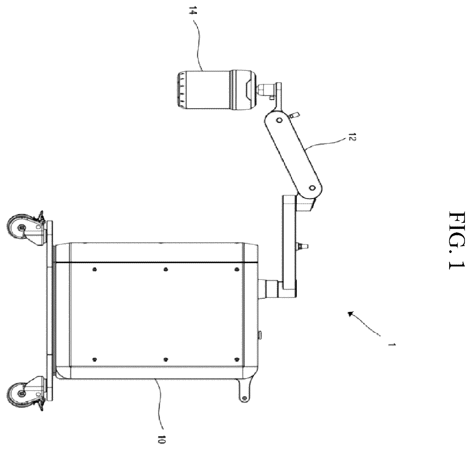 Patent US12564376 — Positioning arm apparatus for ultrasound head — Figure 1