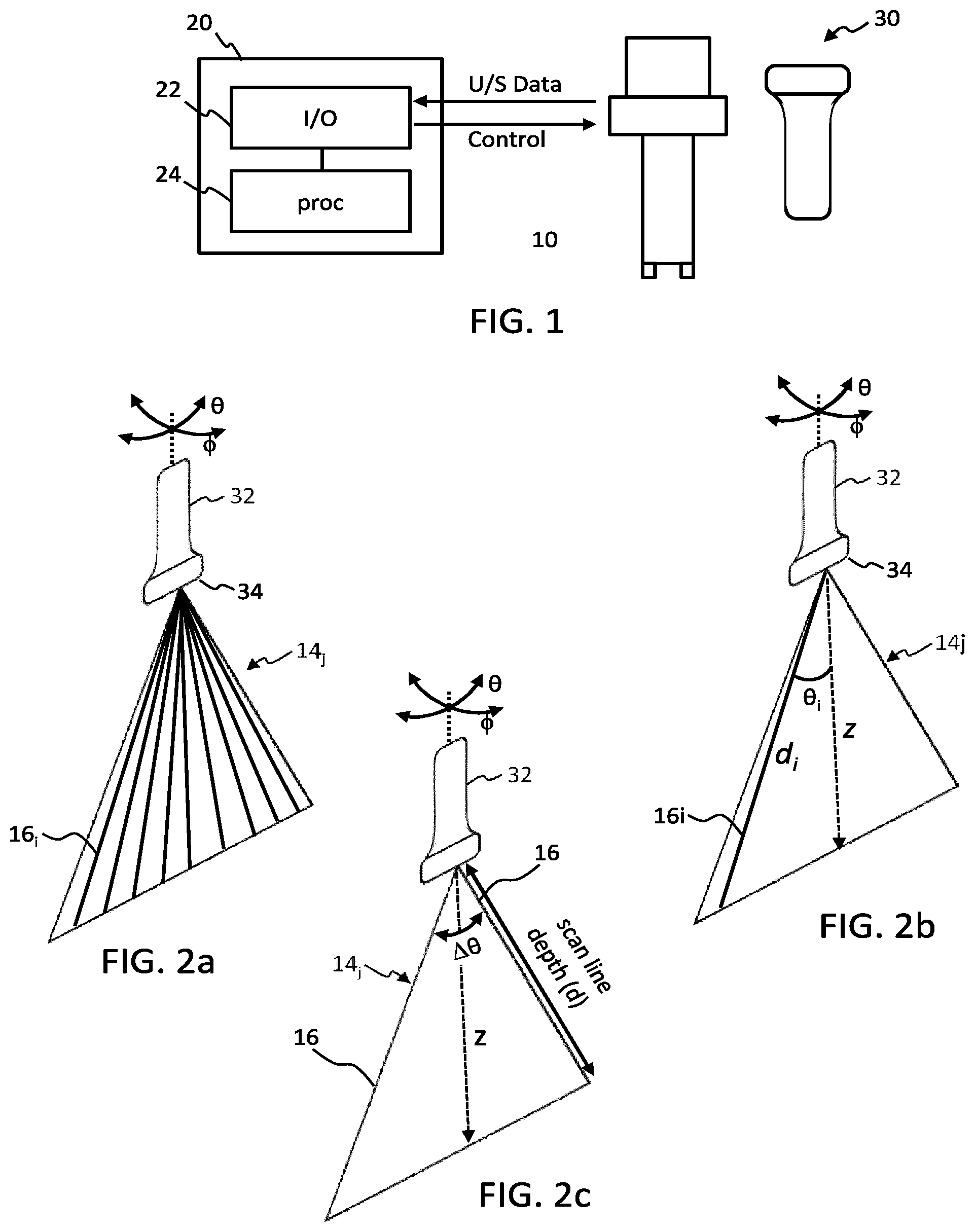 Patent US12564382 — 3D ultrasound imaging with FOV adaptation — Figure 1