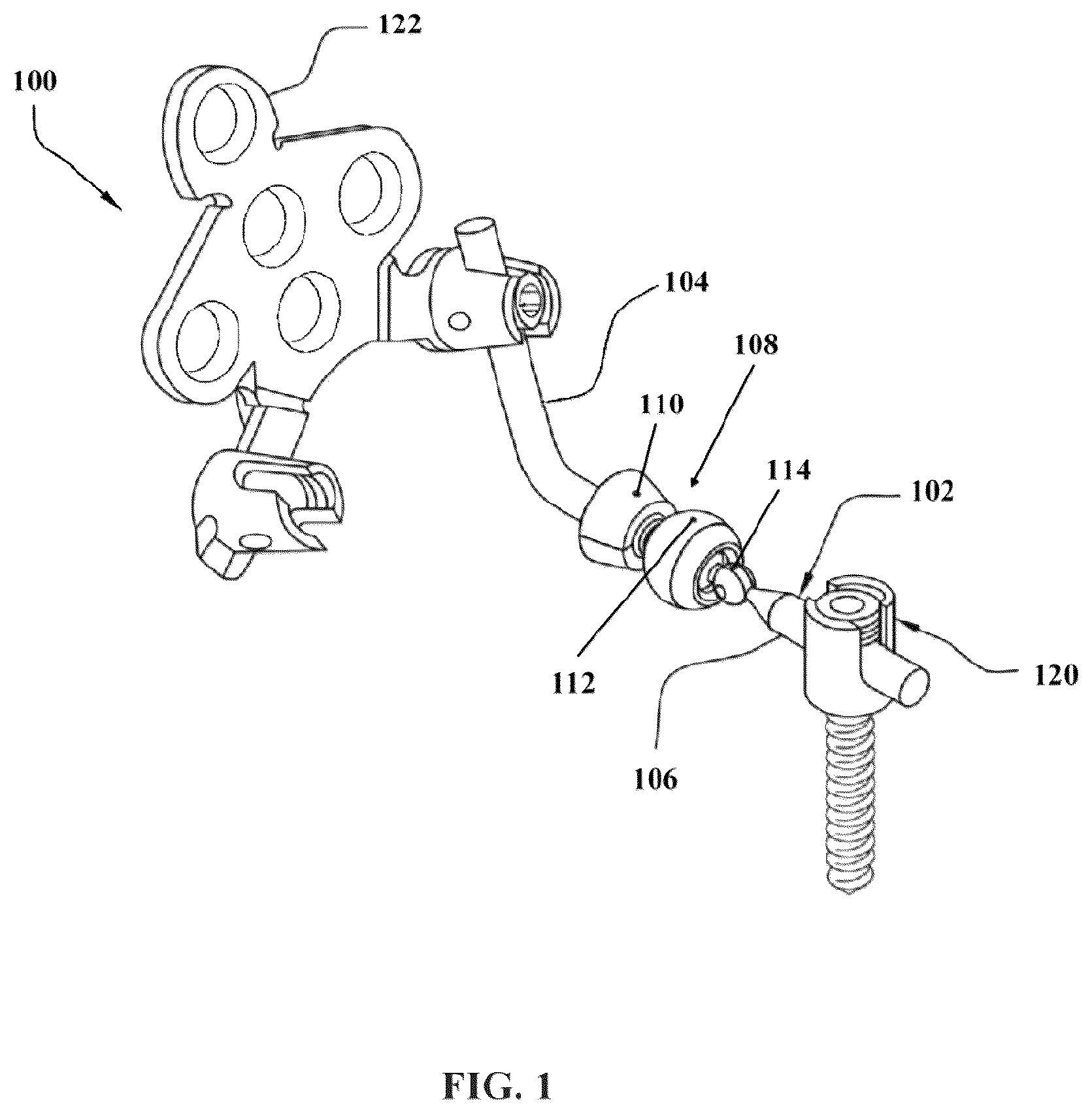 Patent US12564425 — Articulating spinal rod system — Figure 1