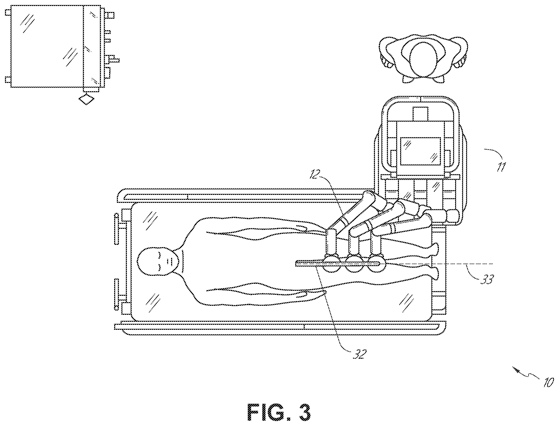 Patent US12564460 Figure 3 – Locking casters for surgical systems
