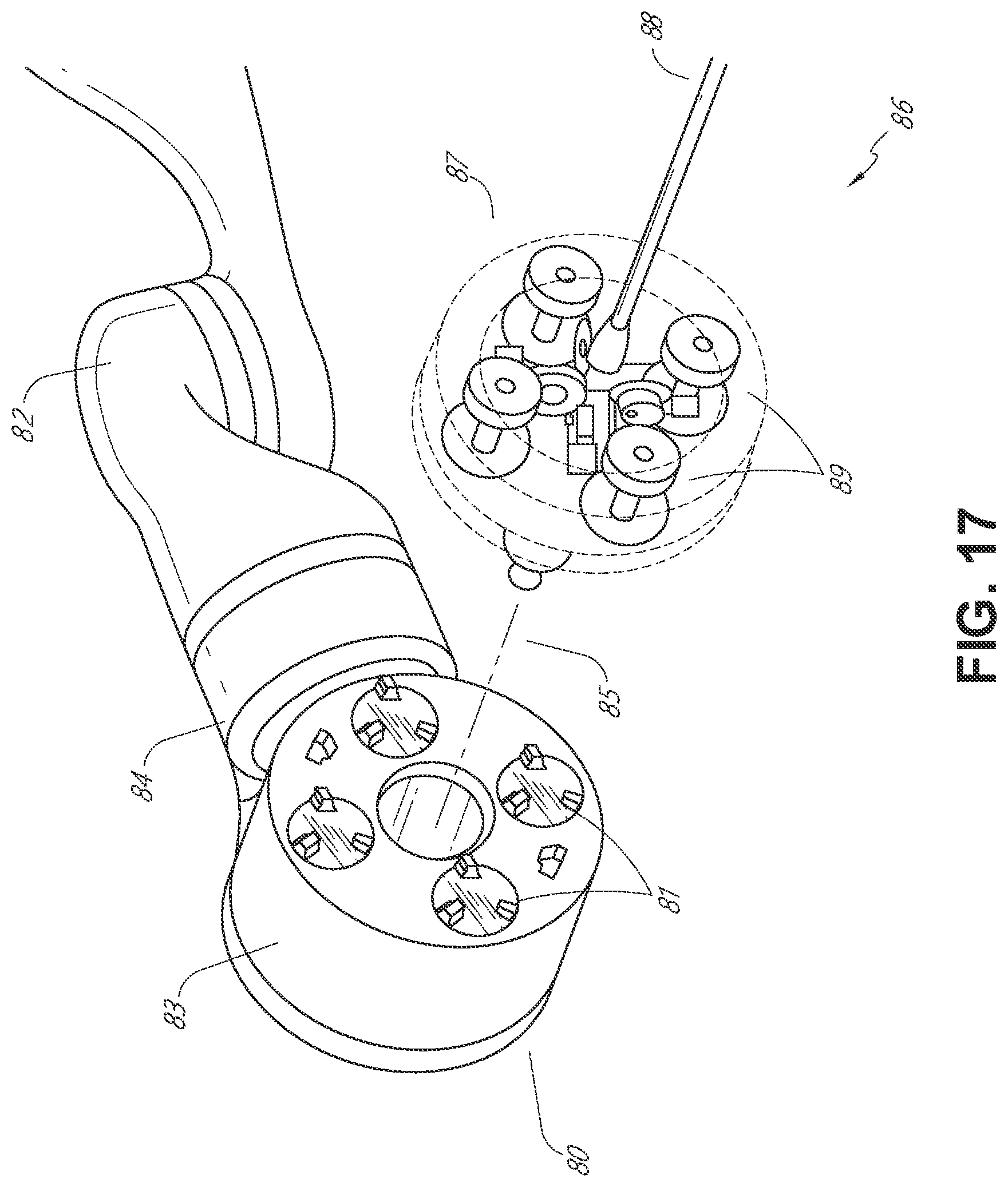 Patent US12564460 Figure 16 – Locking casters for surgical systems