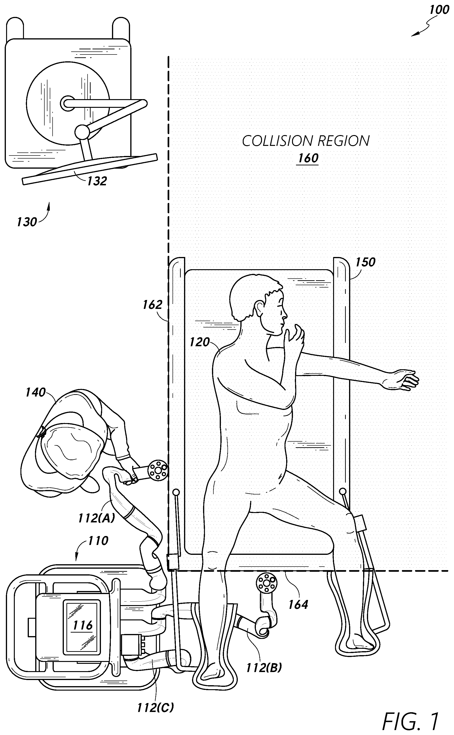 Patent US12564463 — Robotic collision boundary determination — Figure 1