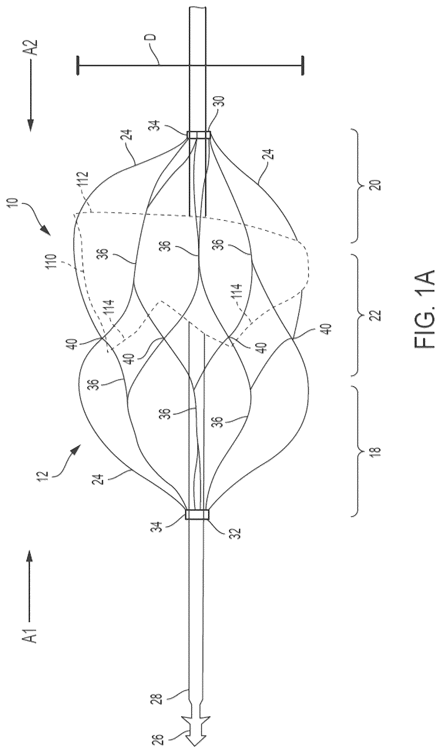 Patent US12564492 — Retrievable self-expanding non-thrombogenic low-profile percutaneous atrioventricular valve prosthesis — Figure 1