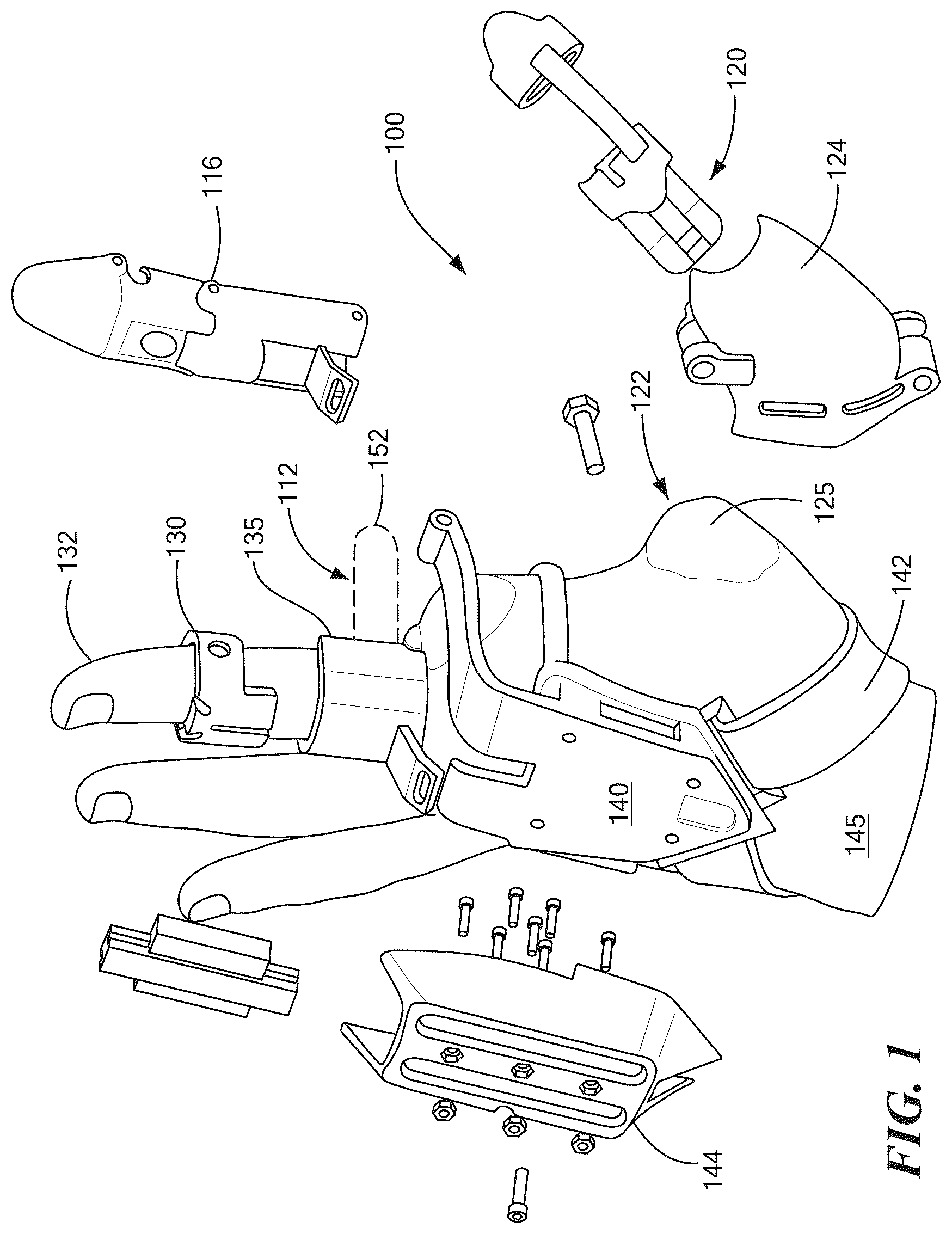 Patent US12564501 — Partial hand prosthesis — Figure 1