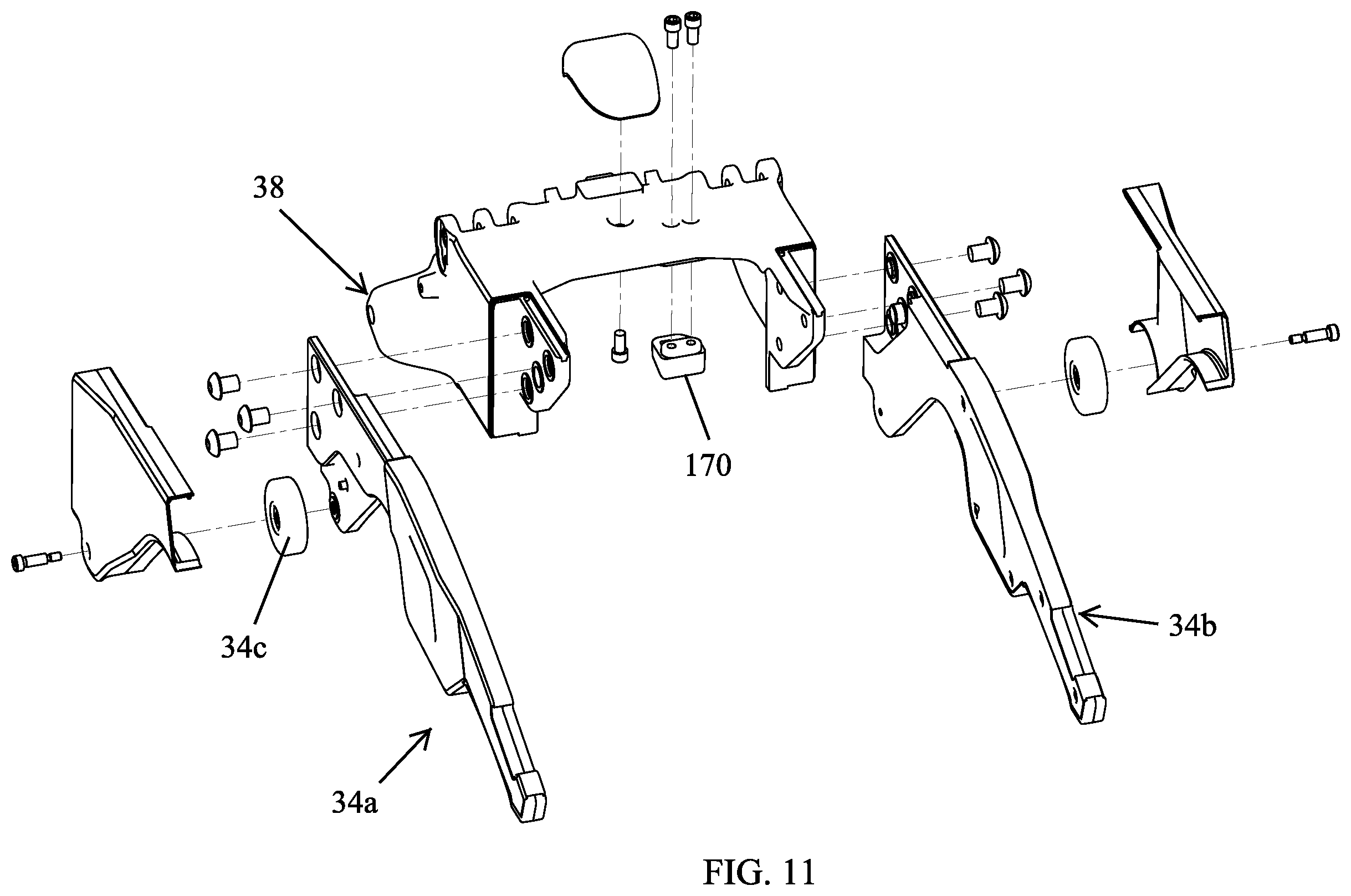 Patent US12564525 Figure 12 – Ambulance cot and loading and unloading system