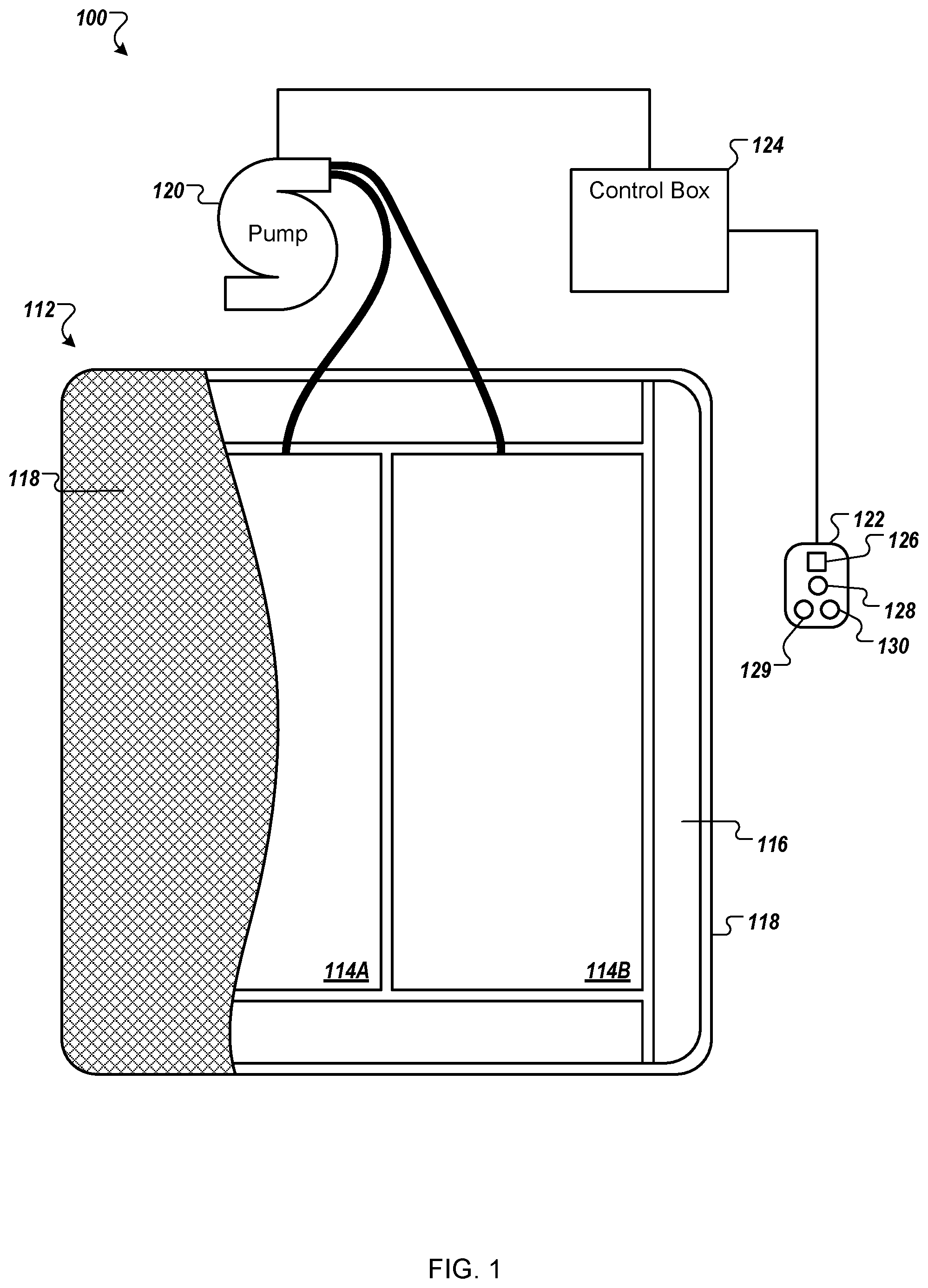 Patent US12564526 — Bed having sensor fusing features useful for determining snore and breathing parameters — Figure 1