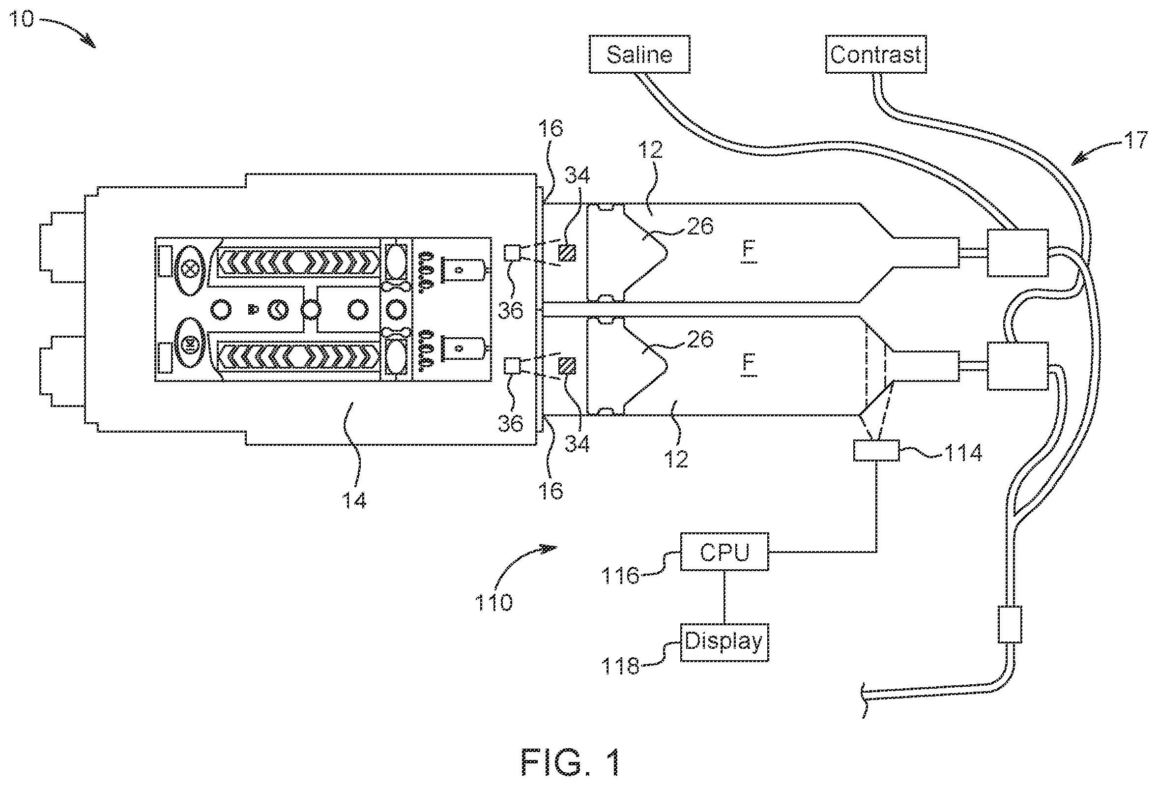 Patent US12564688 — System and method for syringe fluid fill verification and image recognition of power injector system features — Figure 1